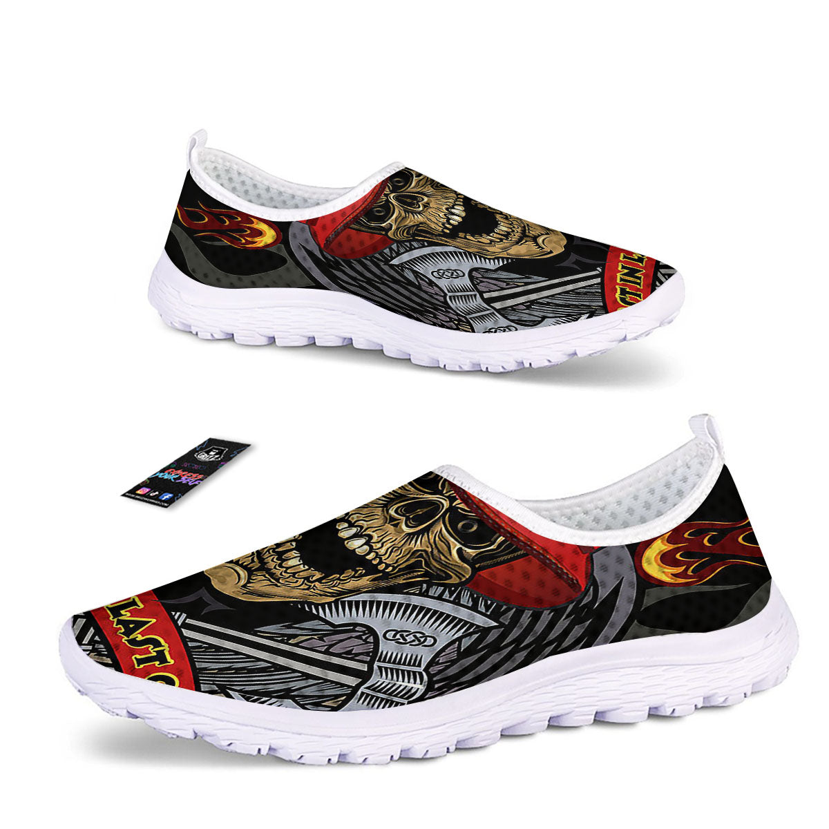 Firefighter Volunteer Print Nurse Shoes-grizzshop