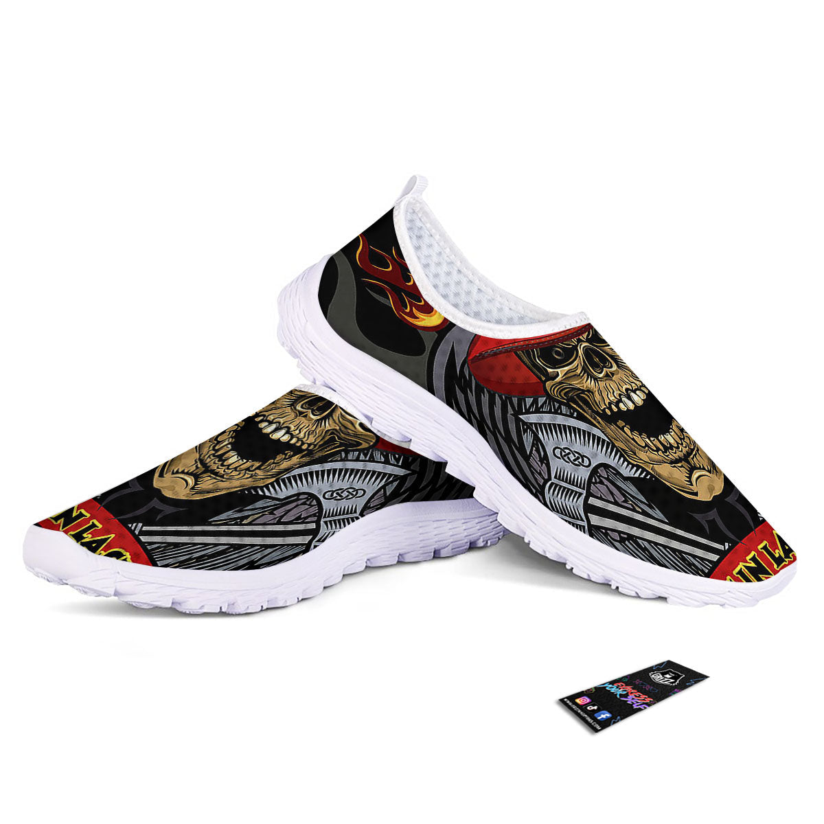 Firefighter Volunteer Print Nurse Shoes-grizzshop