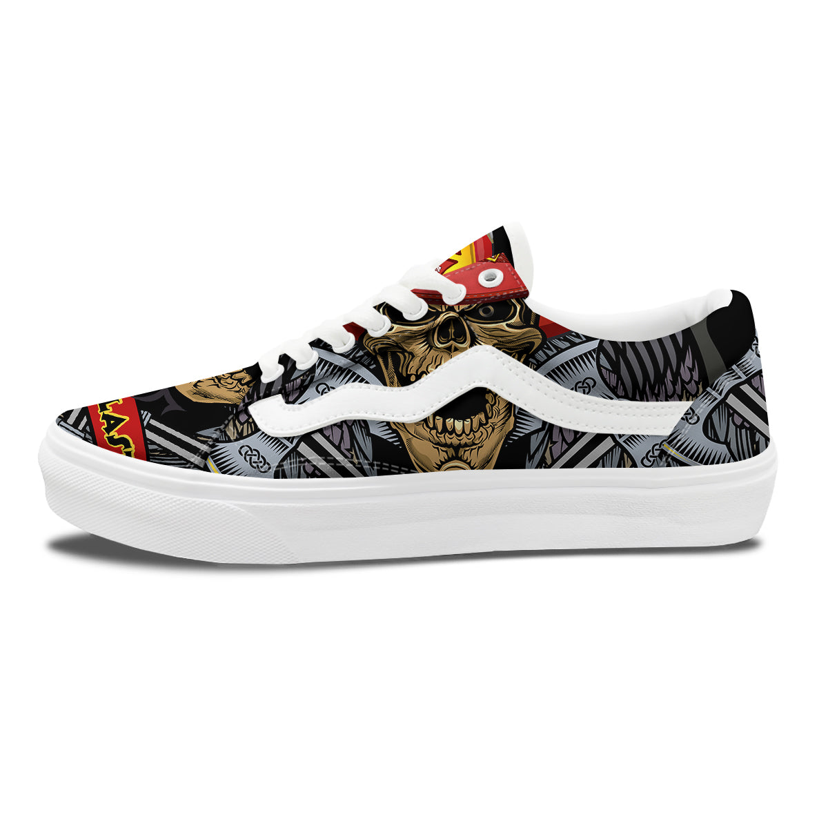 Firefighter Volunteer Print Skate Shoes-grizzshop