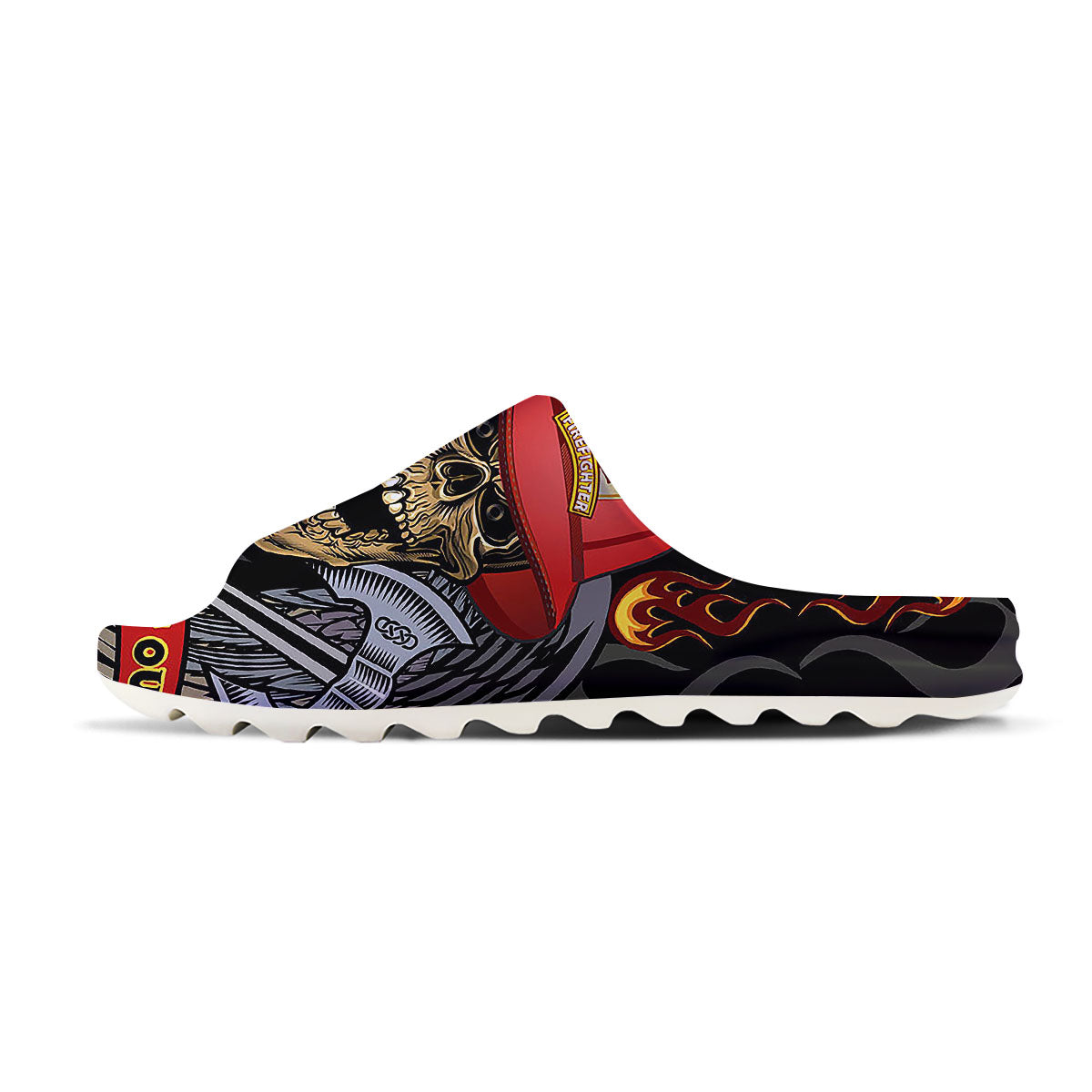 Firefighter Volunteer Print Sandals-grizzshop