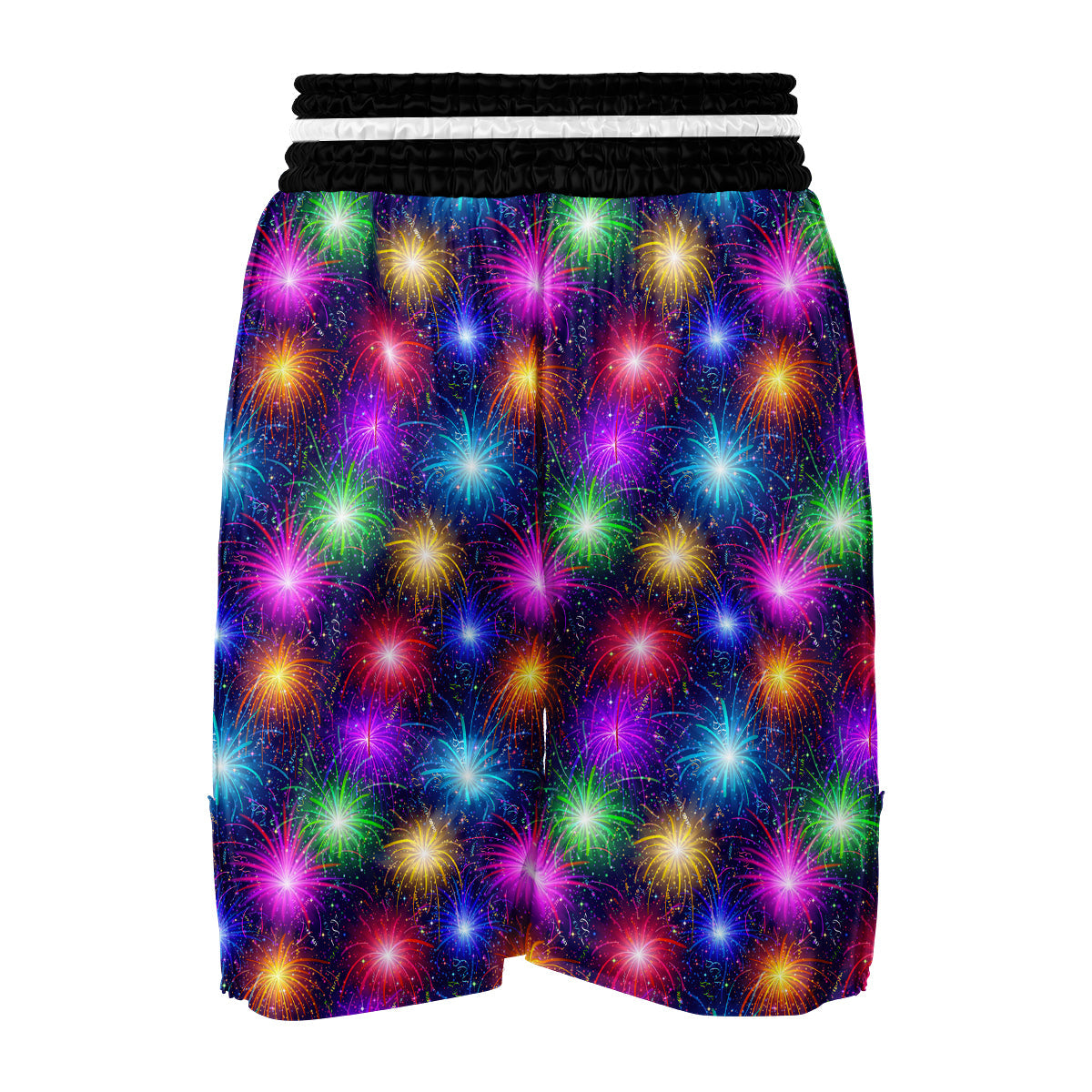 Firework Colorful Print Pattern Boxing Shorts-grizzshop