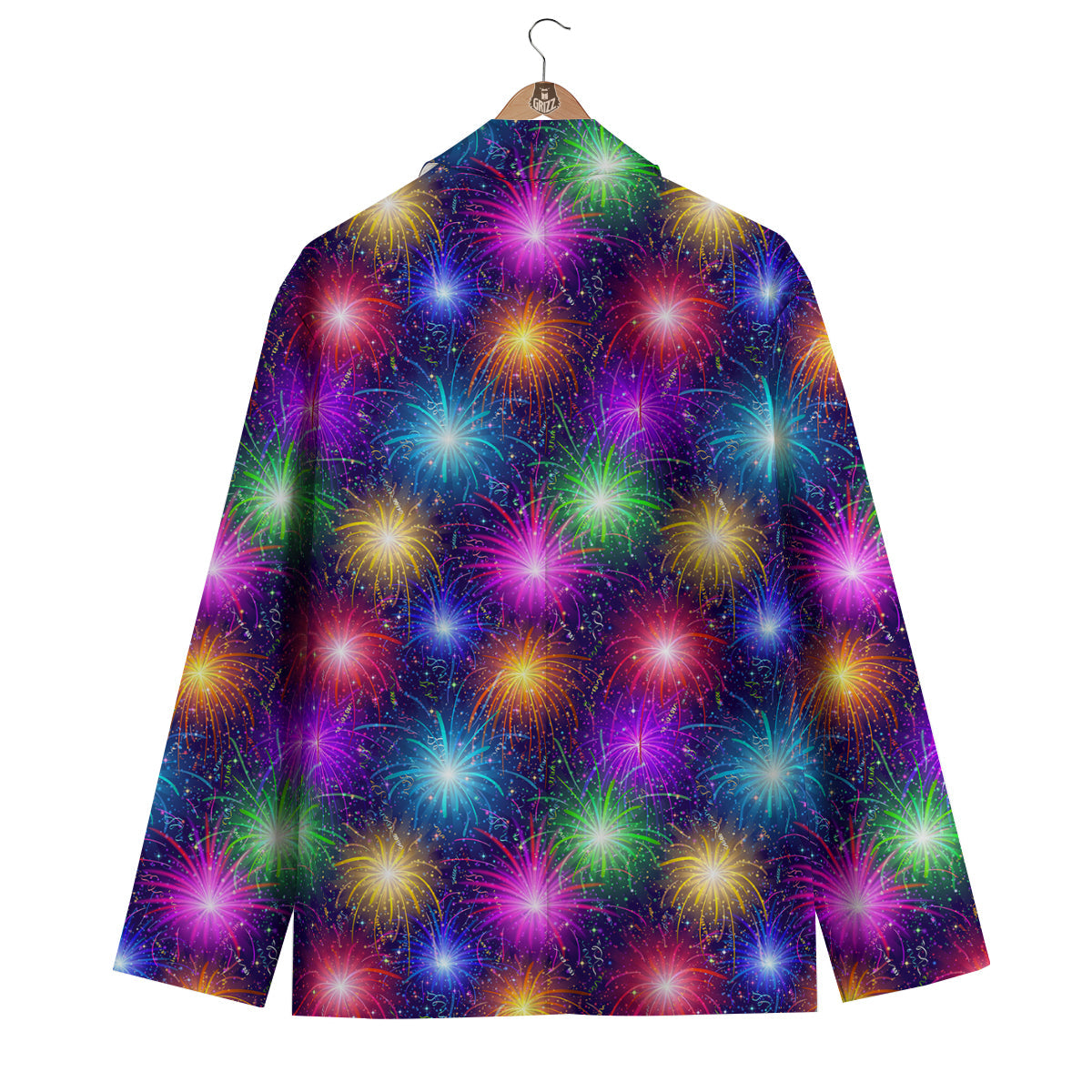 Firework Colorful Print Pattern Men's Blazer-grizzshop