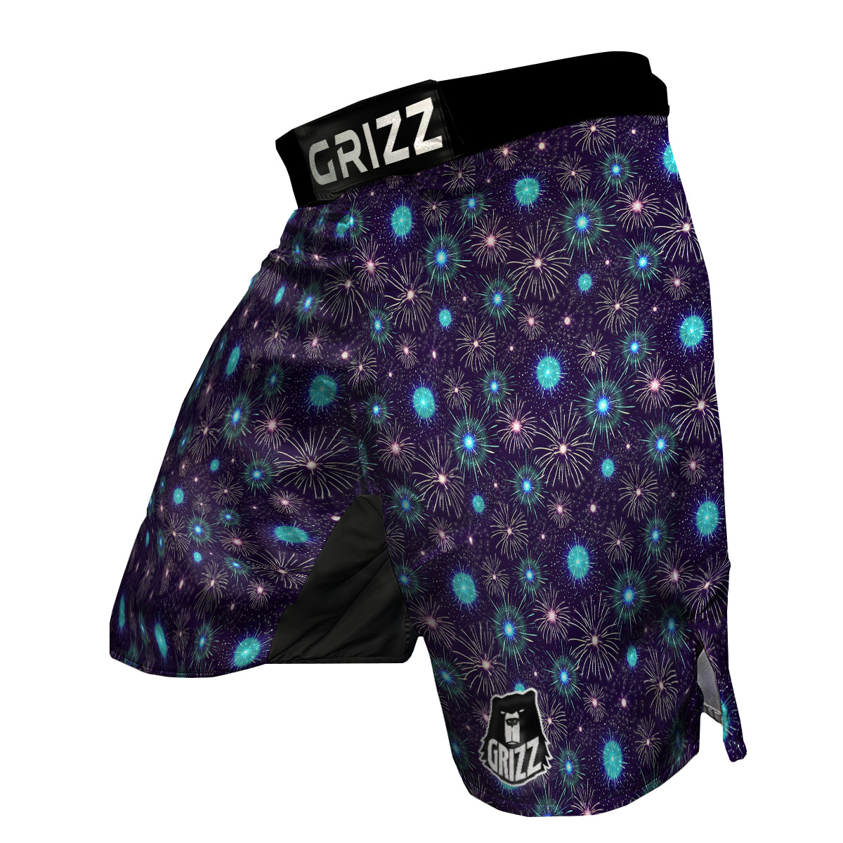 Firework Fetival Print Pattern MMA Shorts-grizzshop