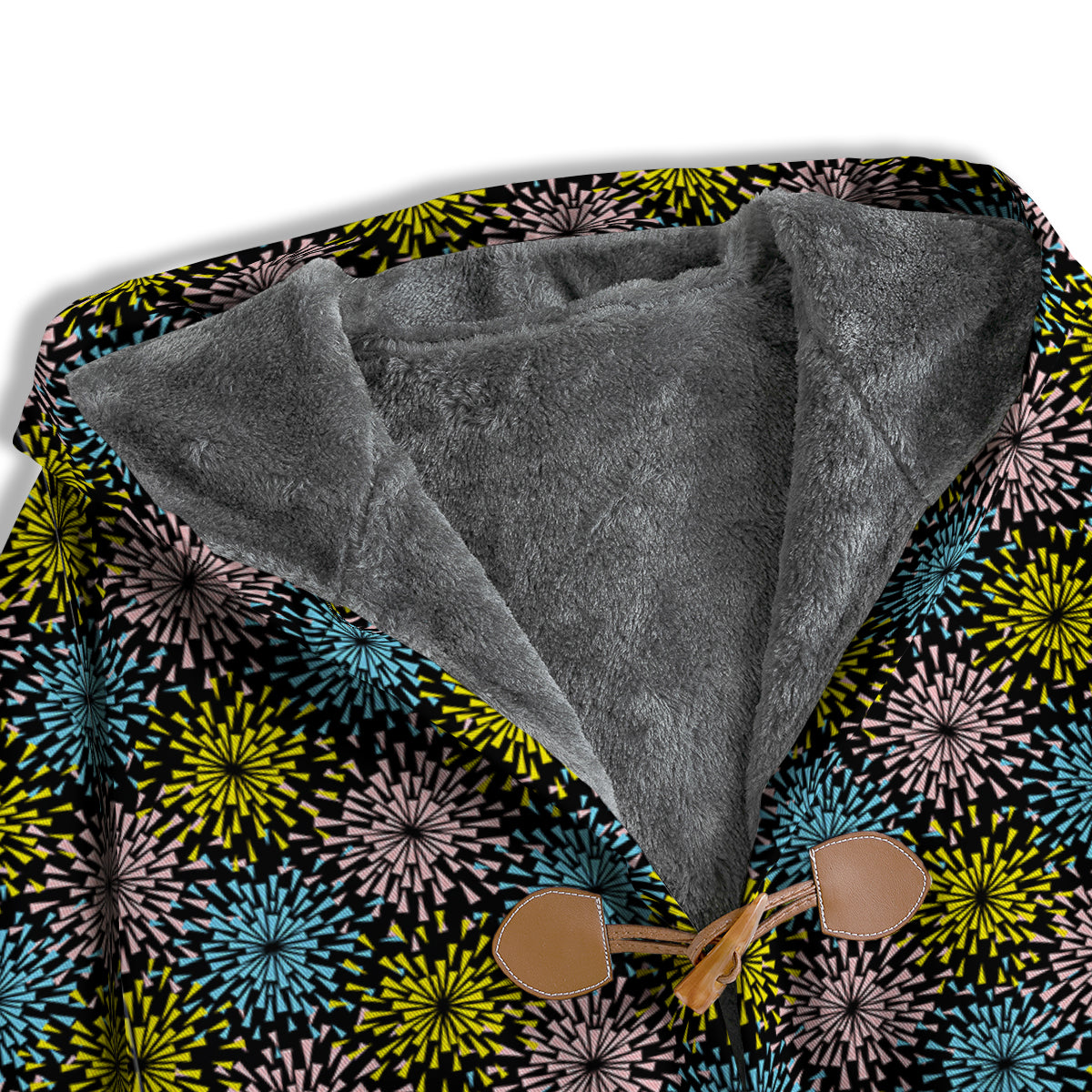 Fireworks Flowers Abstract Print Pattern Men's Windbreaker Jacket-grizzshop