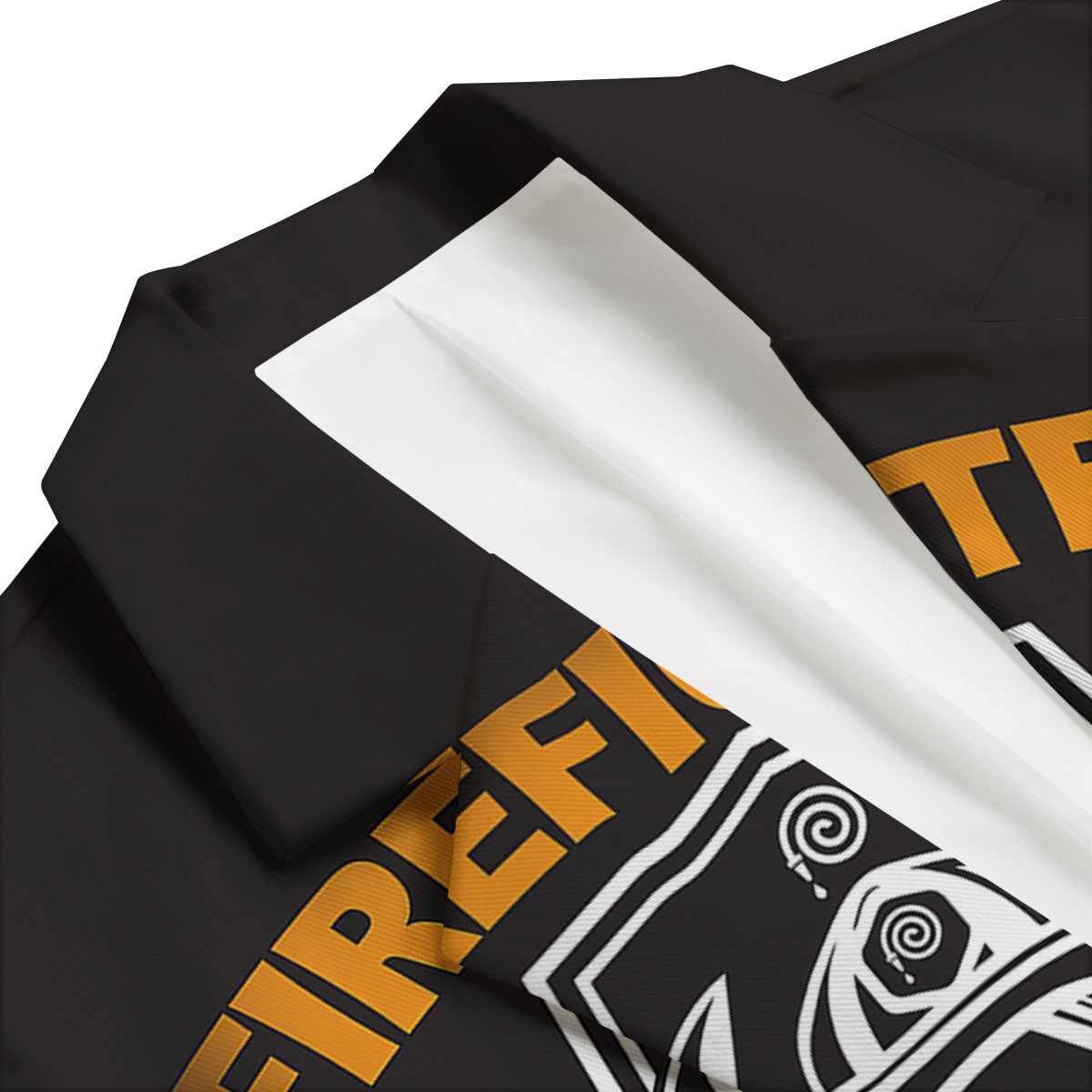 First In Last Out Firefighter Print Men's Blazer-grizzshop