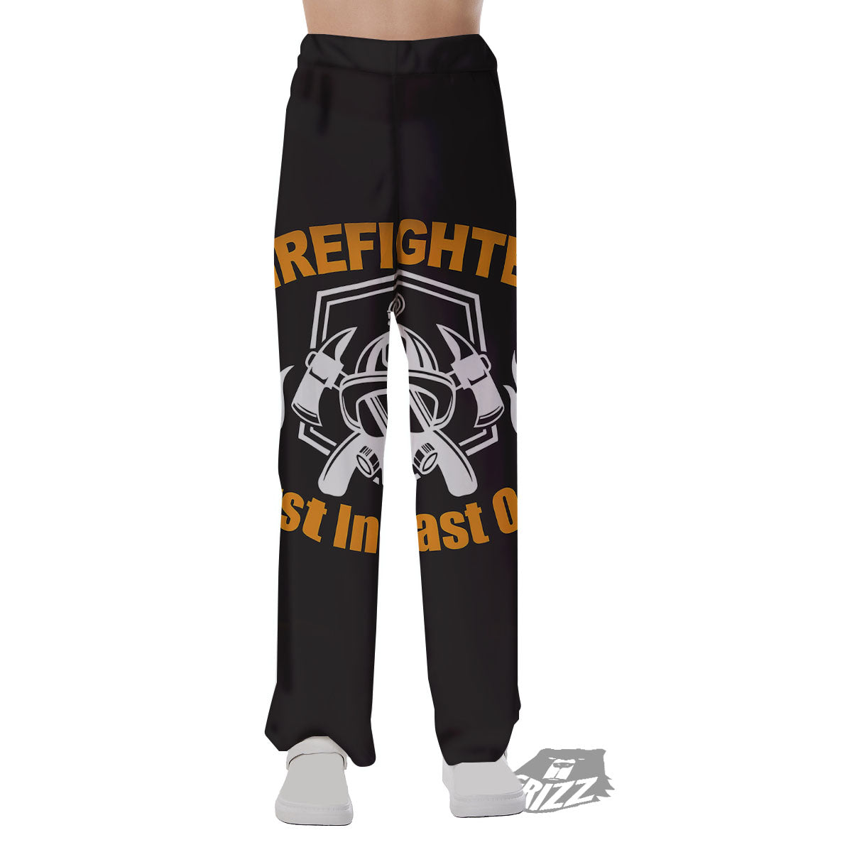 First In Last Out Firefighter Print Pajama Pants-grizzshop