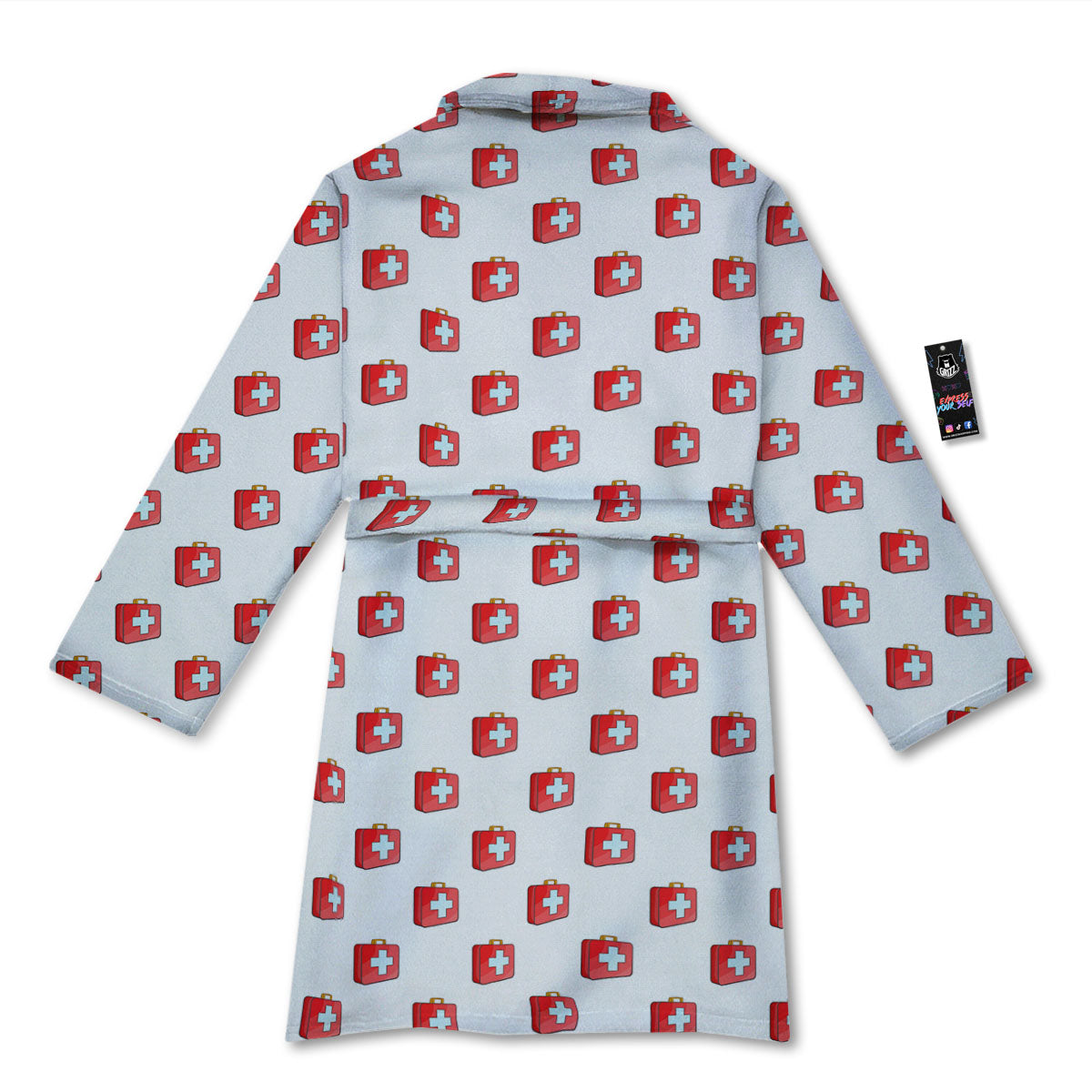 First Kit Aid Paramedic Print Pattern Bathrobe-grizzshop