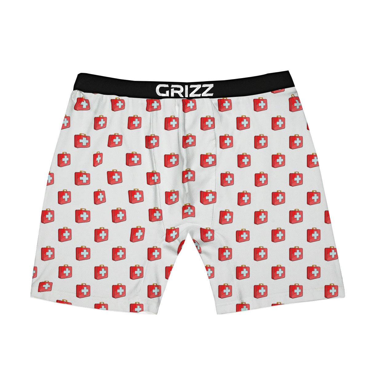 First Kit Aid Paramedic Print Pattern Boxer Briefs-grizzshop