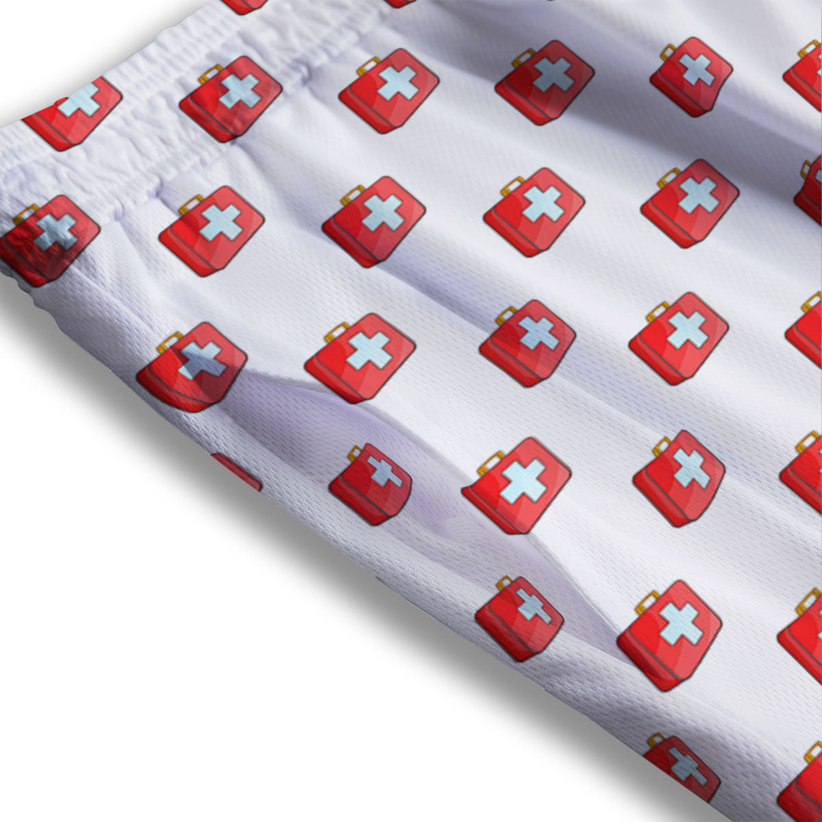 First Kit Aid Paramedic Print Pattern Mesh Shorts-grizzshop