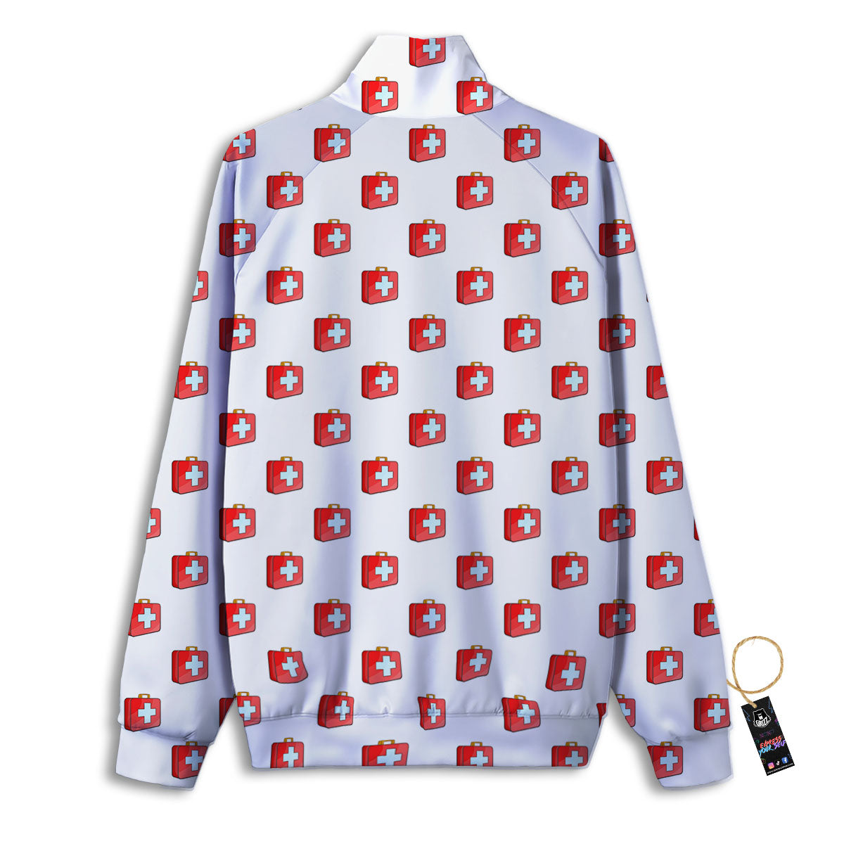 First Kit Aid Paramedic Print Pattern Track Jacket-grizzshop