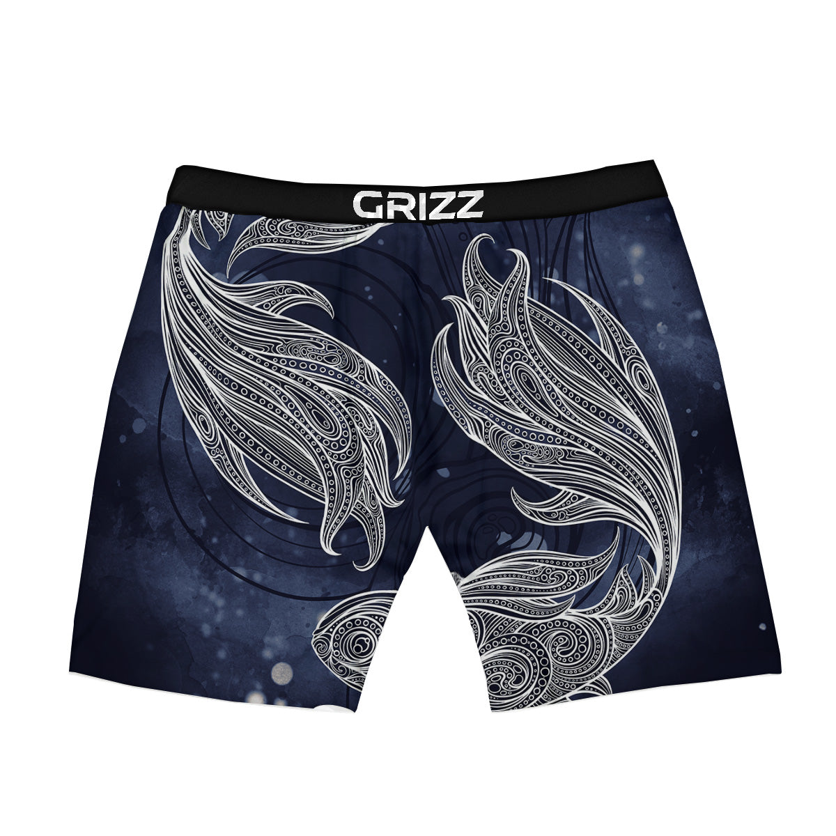 Fish Bohemian Spiritual Print Boxer Briefs-grizzshop