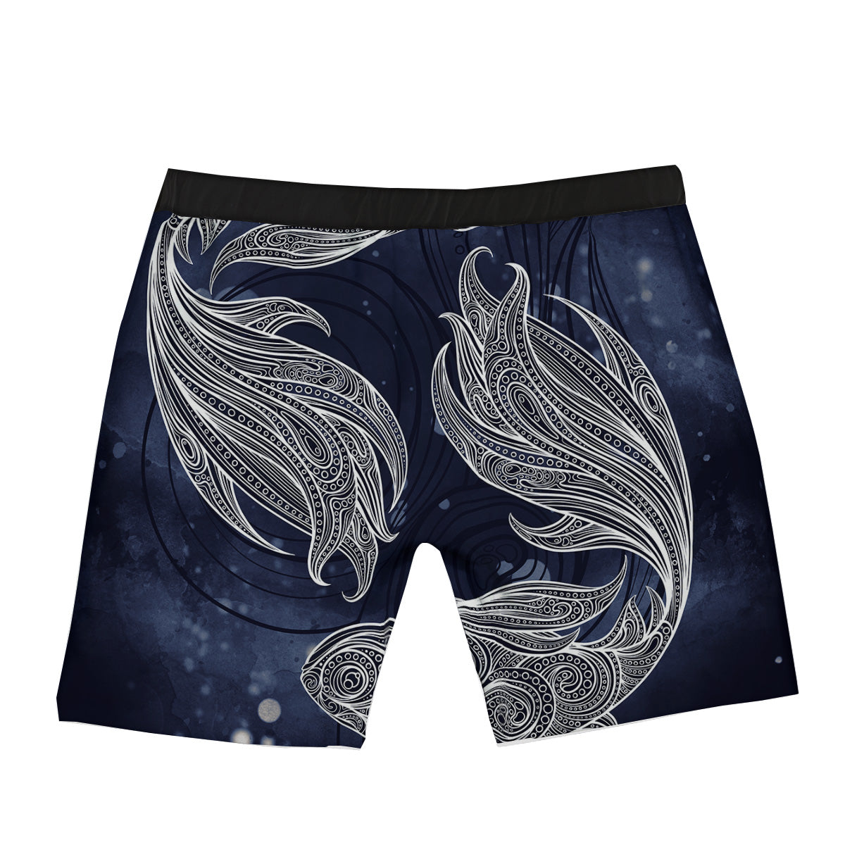 Fish Bohemian Spiritual Print Boxer Briefs-grizzshop