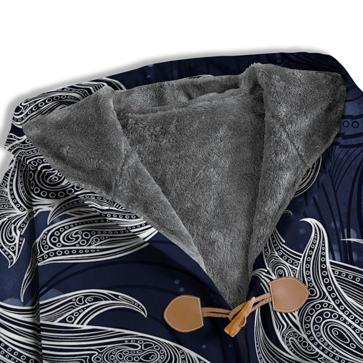 Fish Bohemian Spiritual Print Men's Windbreaker Jacket-grizzshop