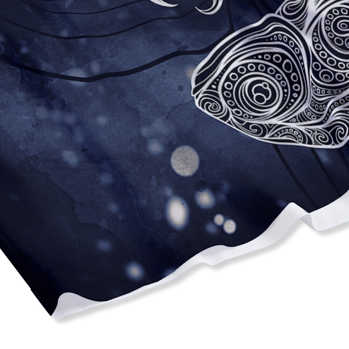 Flower Frangipani Print Mesh Shorts
