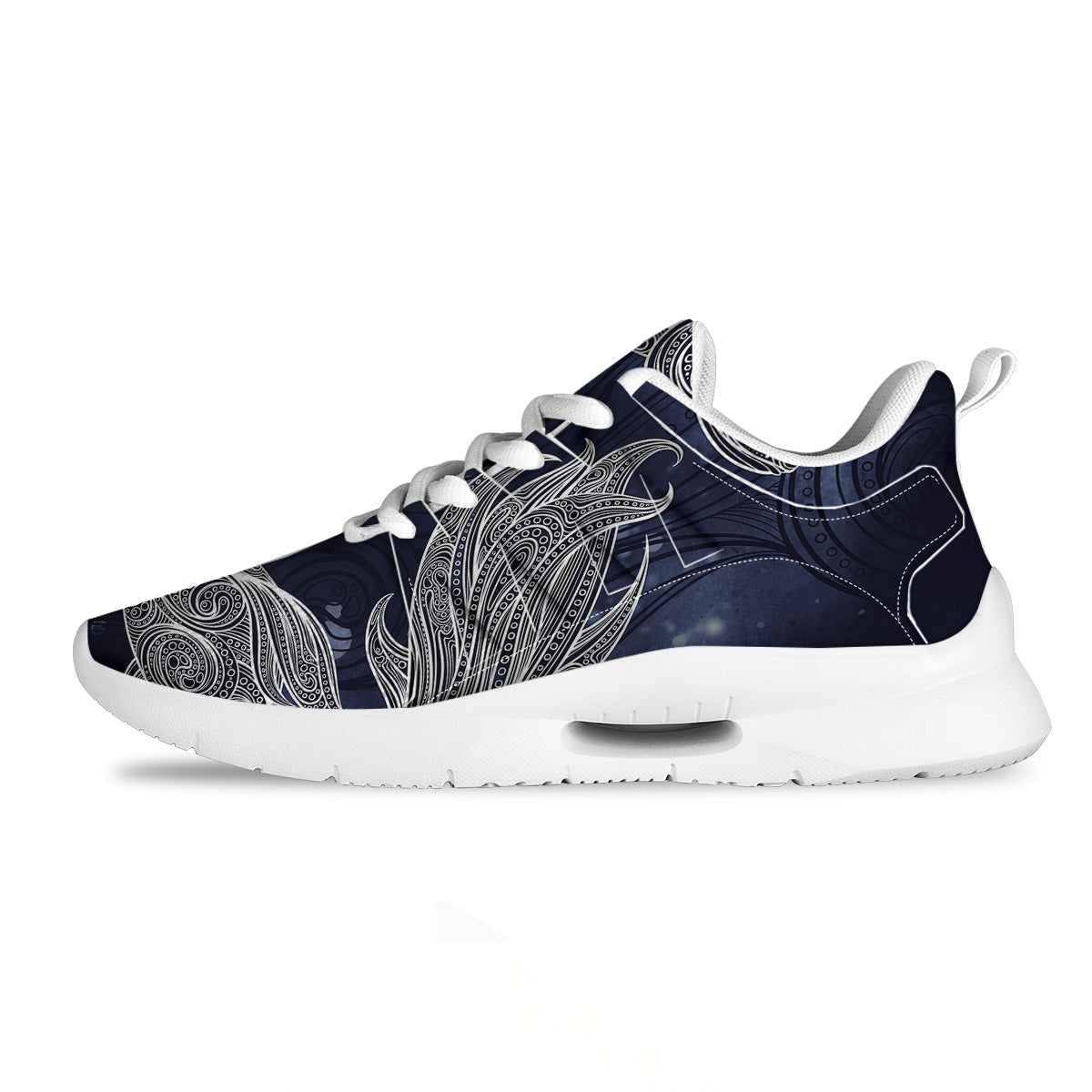 Fish Bohemian Spiritual Print Tennis Shoes-grizzshop