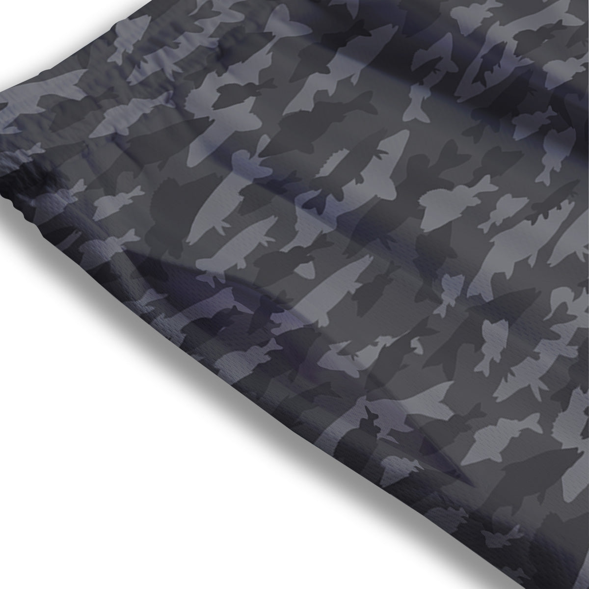 Houndstooth Deep Blue Print Pattern Mesh Shorts