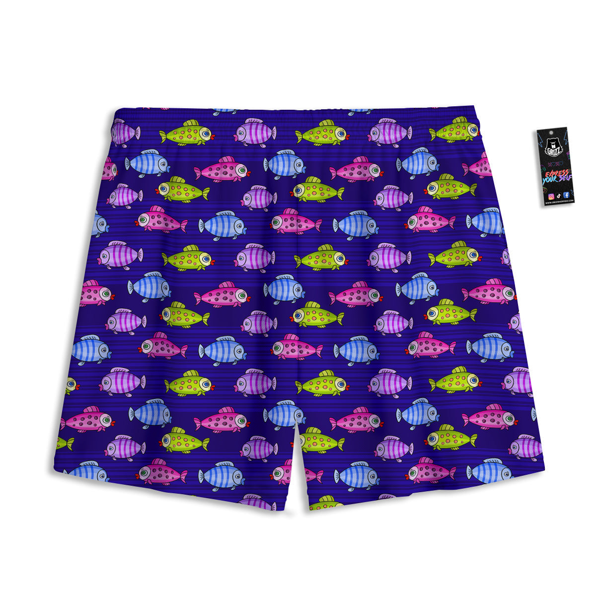 Flower Frangipani Print Pattern Mesh Shorts