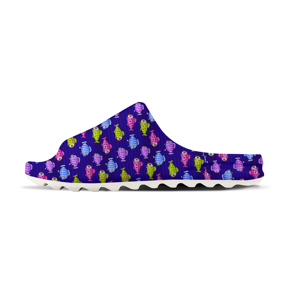Fish Cartoon Print Pattern Sandals-grizzshop