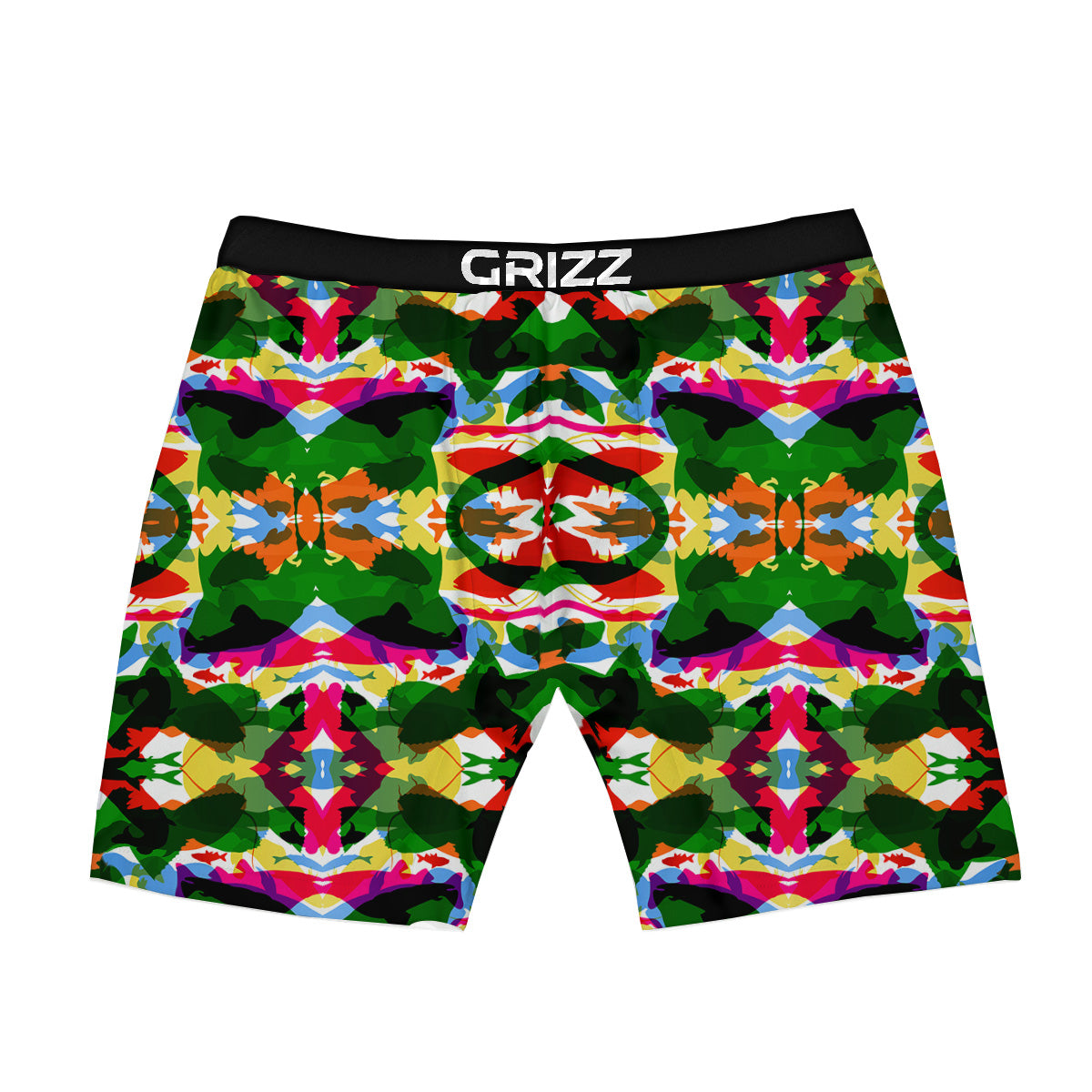 Fish Colorful Abstract Print Pattern Boxer Briefs-grizzshop