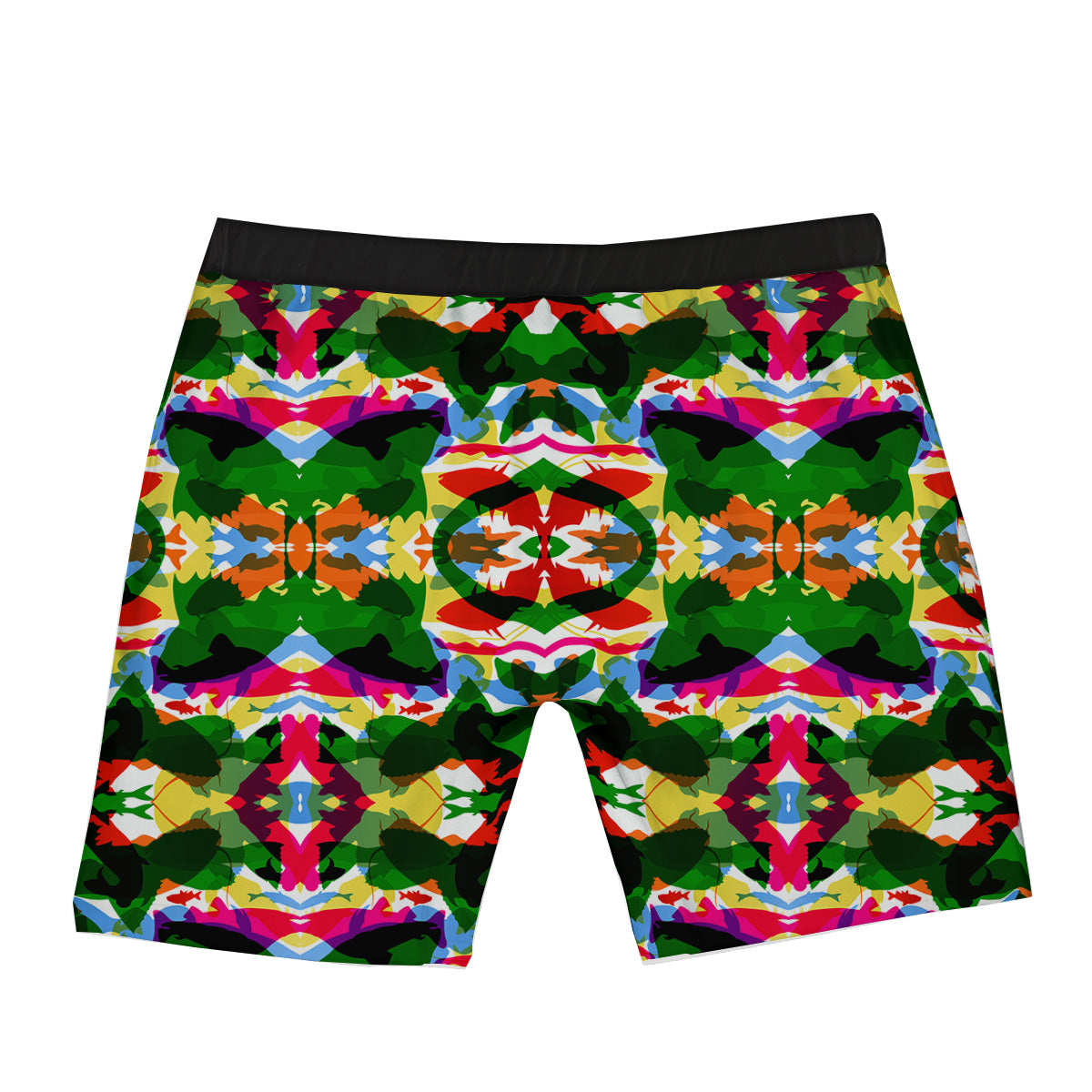 Fish Colorful Abstract Print Pattern Boxer Briefs-grizzshop