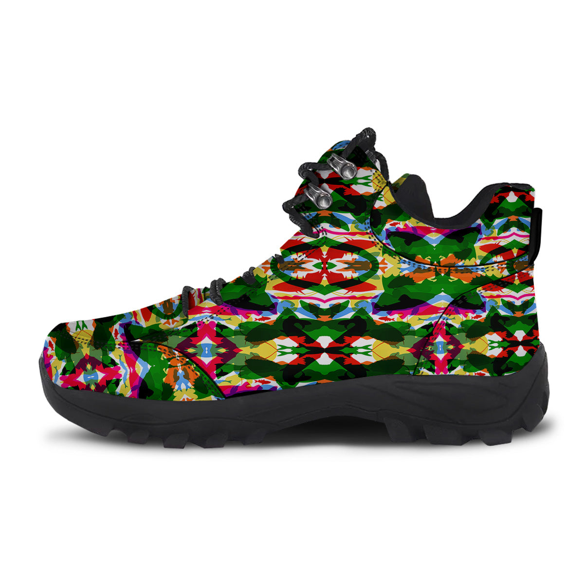 Fish Colorful Abstract Print Pattern Hiking Shoes-grizzshop
