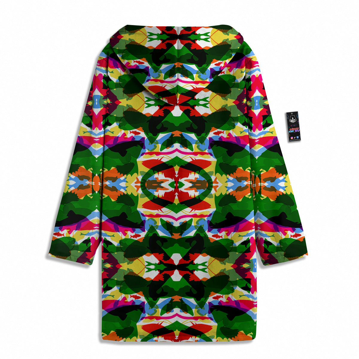 Fish Colorful Abstract Print Pattern Men's Windbreaker Jacket-grizzshop