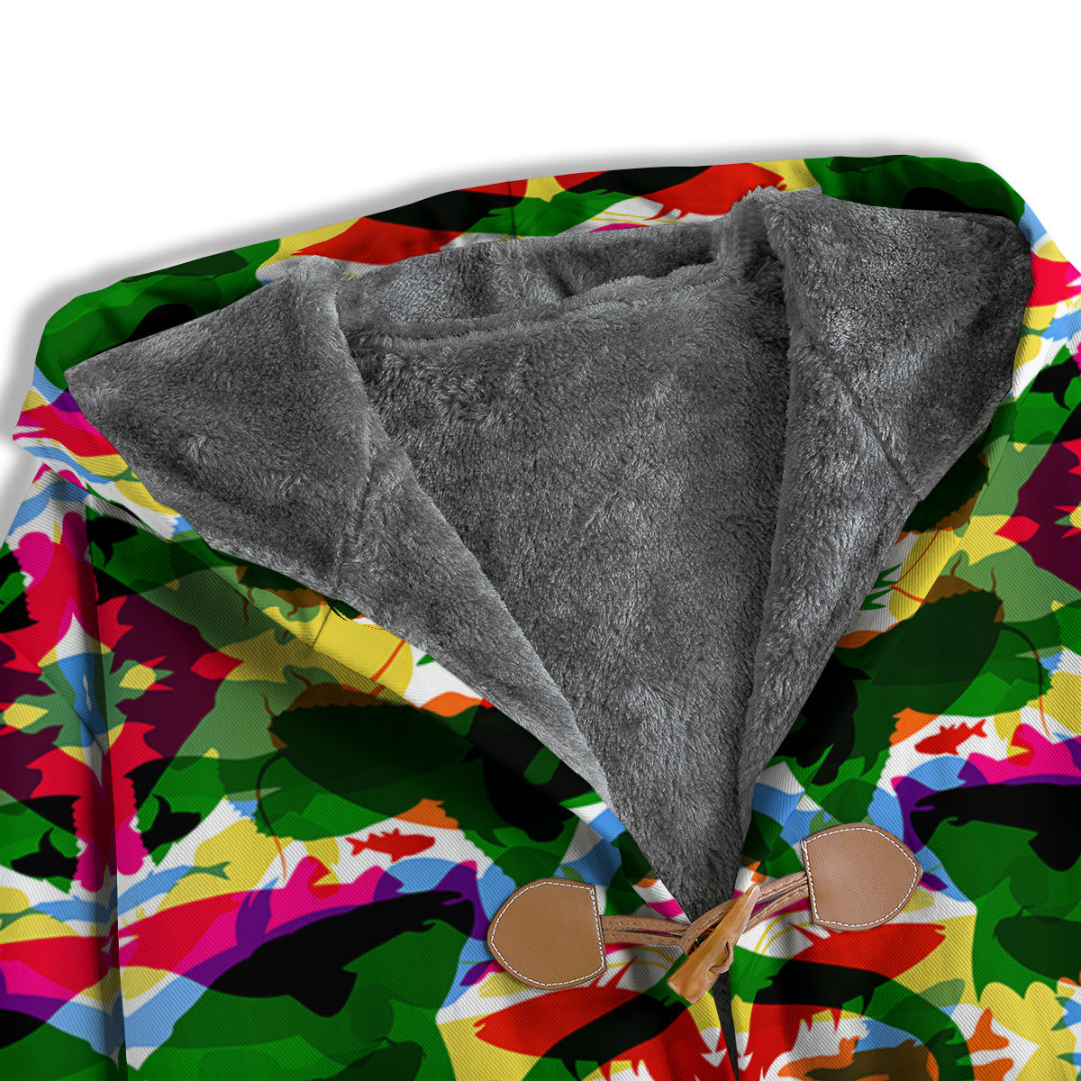 Fish Colorful Abstract Print Pattern Men's Windbreaker Jacket-grizzshop