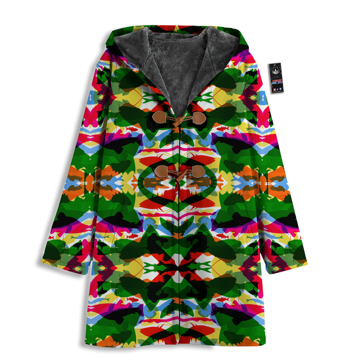 Fish Colorful Abstract Print Pattern Men's Windbreaker Jacket-grizzshop