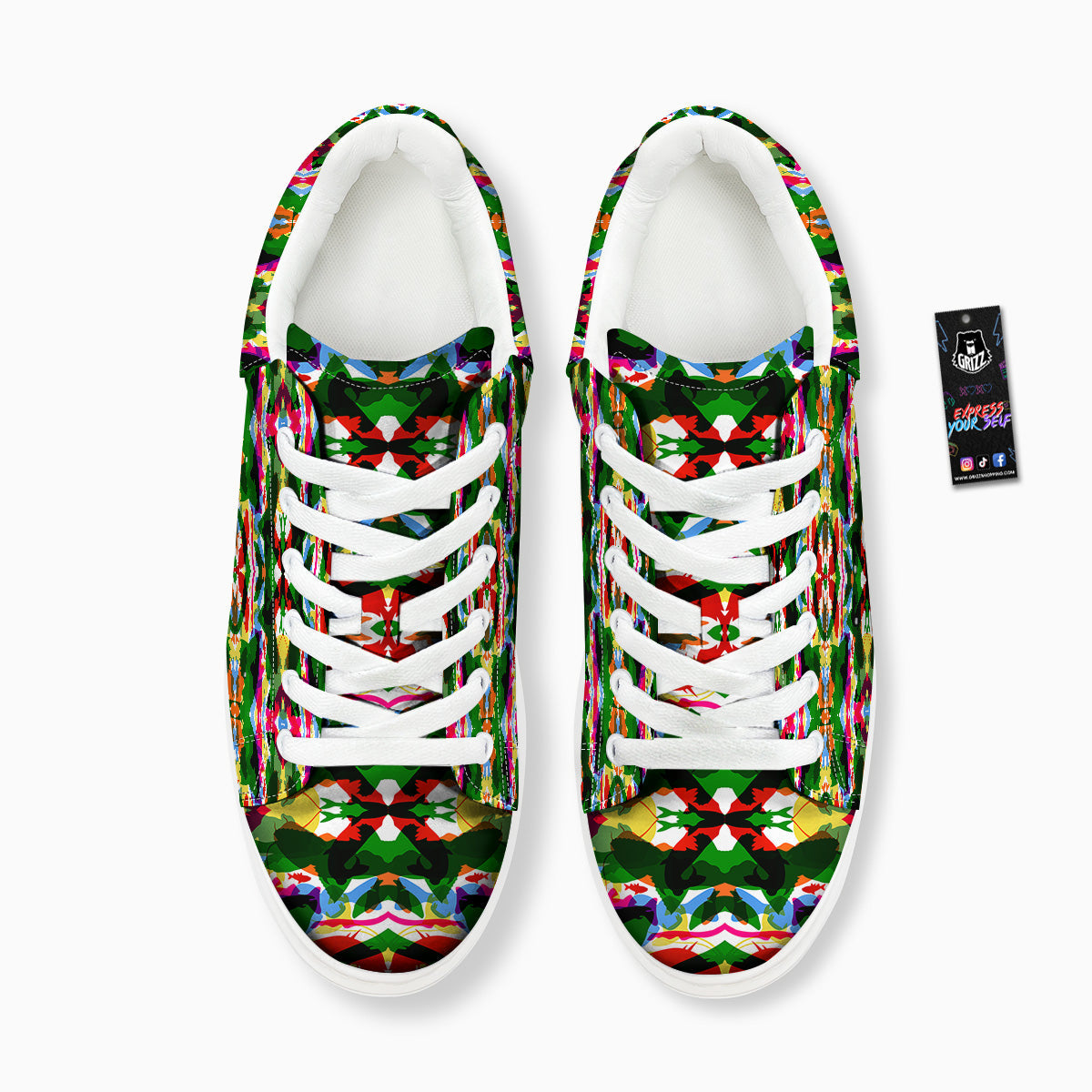 Fish Colorful Abstract Print Pattern Platform Shoes-grizzshop