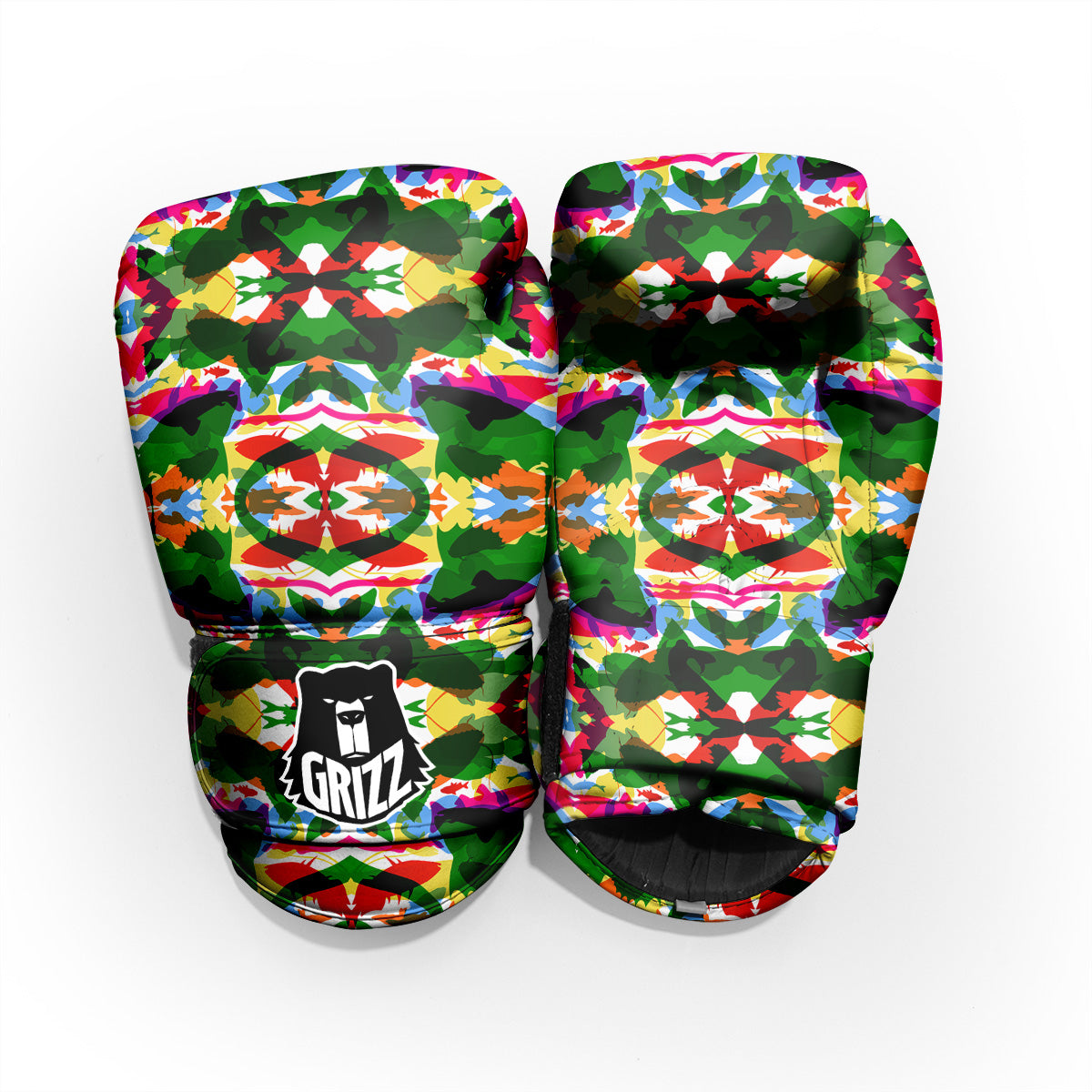 Fish Colorful Abstract Print Pattern Pro Boxing Glove