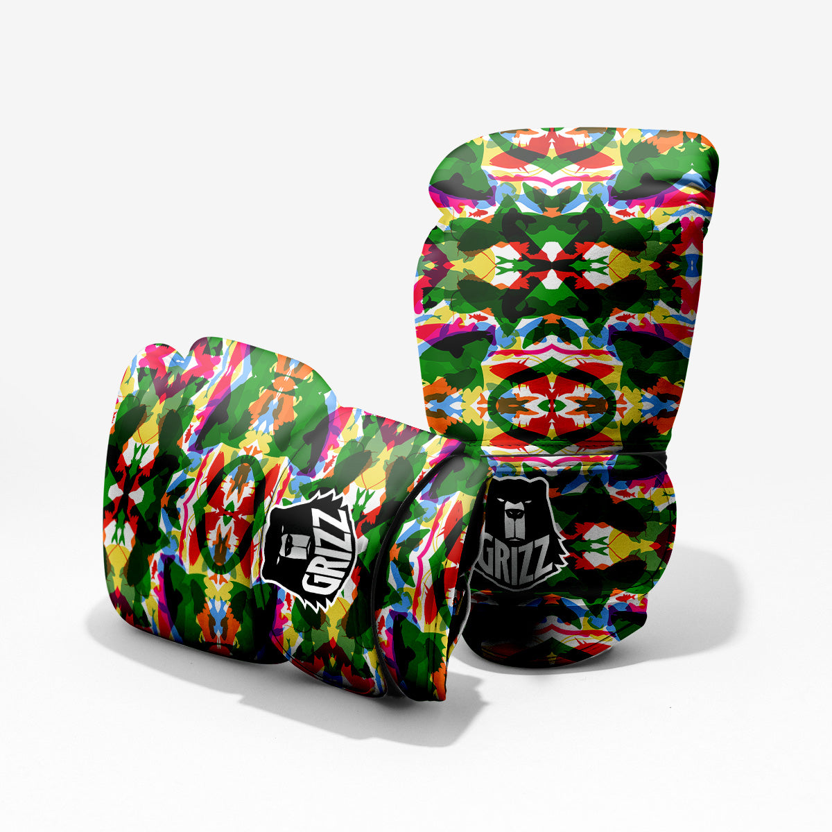 Fish Colorful Abstract Print Pattern Pro Boxing Glove