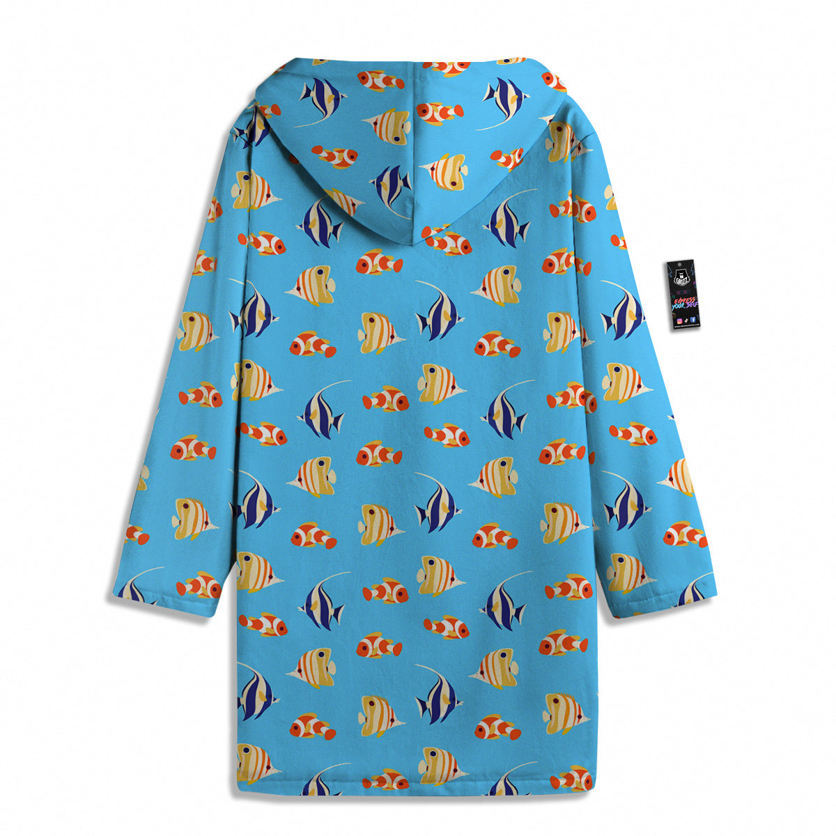Fish Cute Print Pattern Men's Windbreaker Jacket-grizzshop