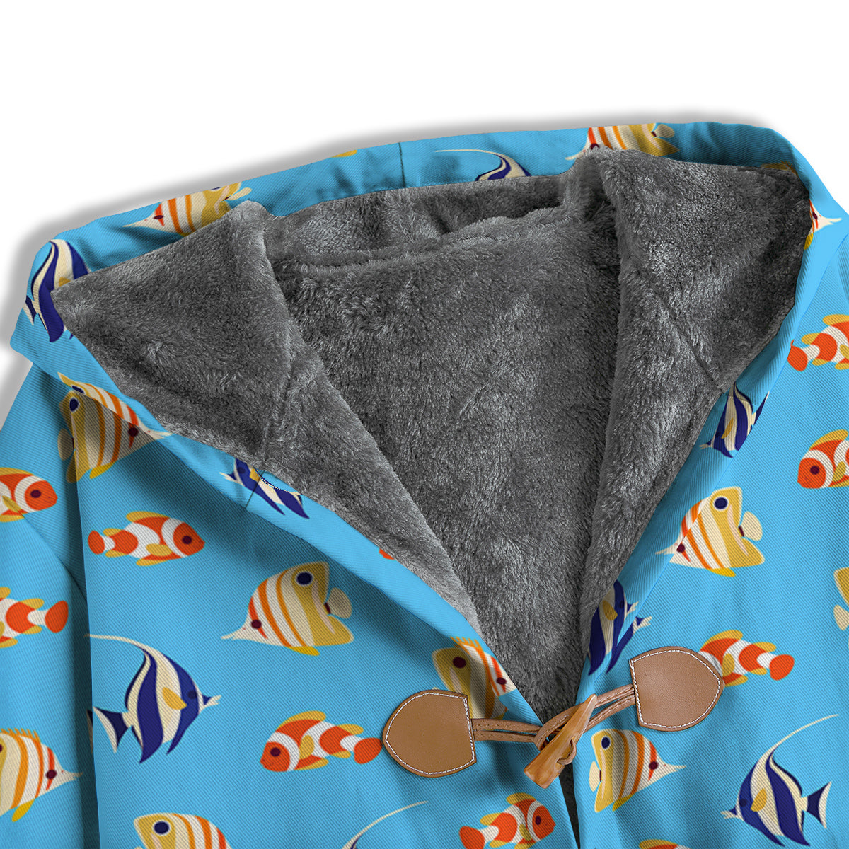 Fish Cute Print Pattern Men's Windbreaker Jacket-grizzshop