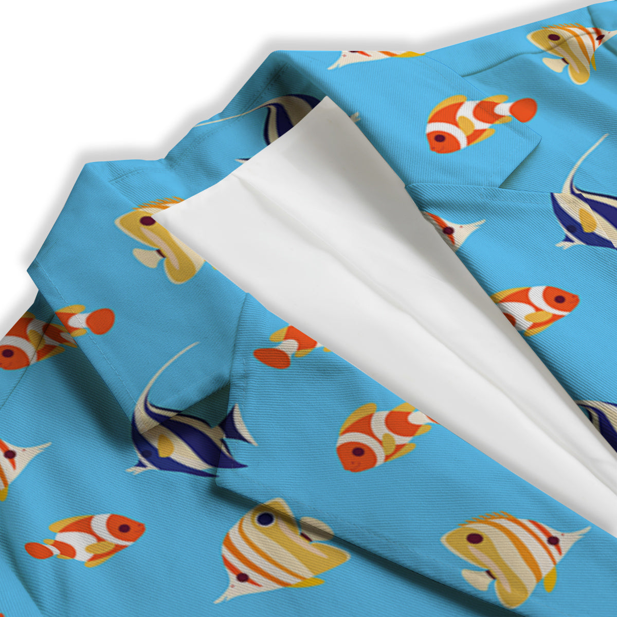 Fish Cute Print Pattern Women's Blazer-grizzshop