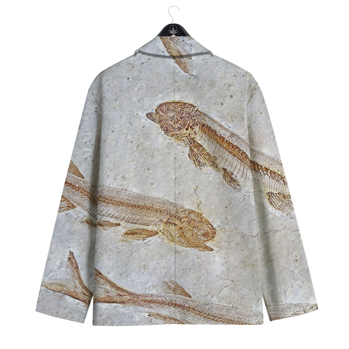 Fish Fossil Lycoptera Print Men's Sport Coat-grizzshop