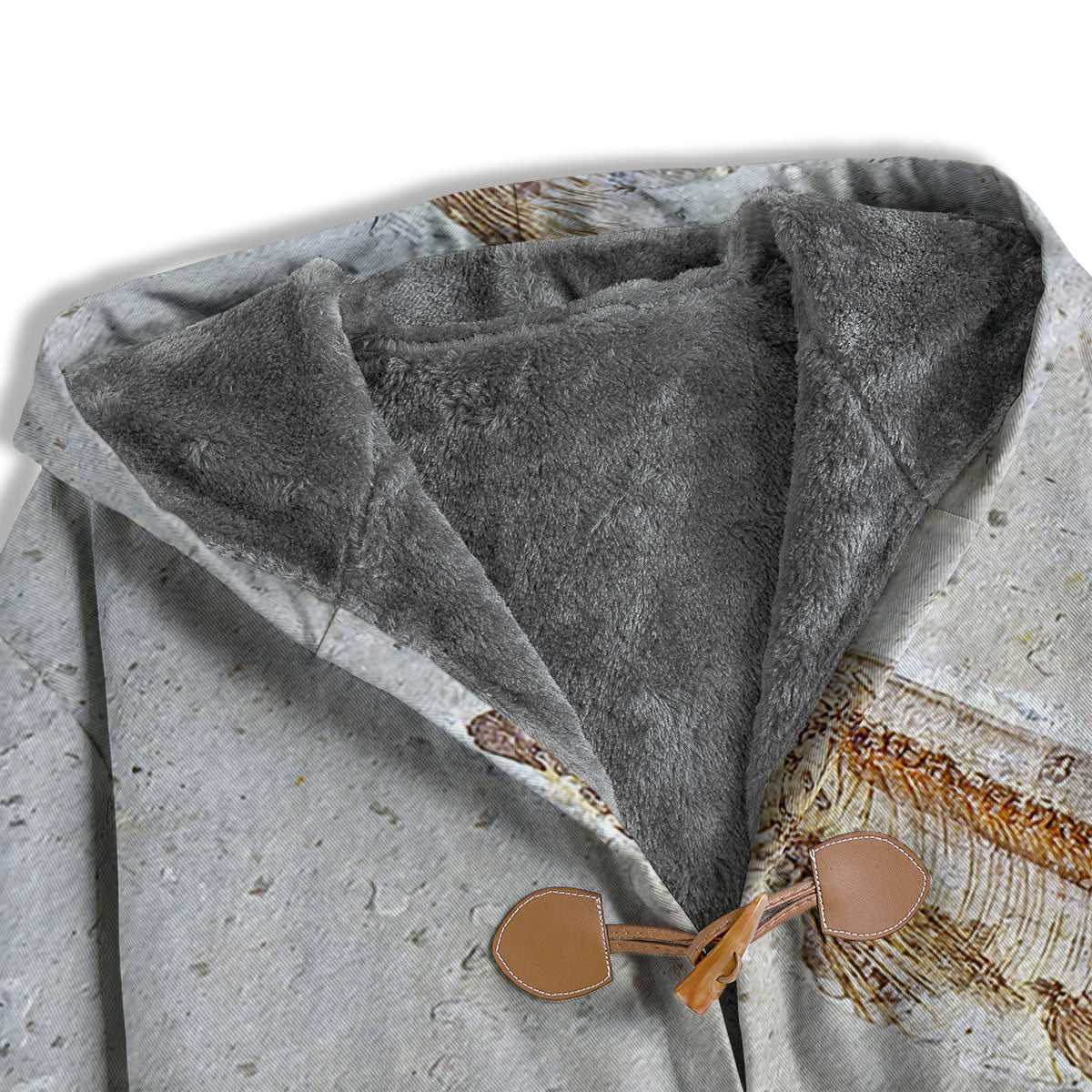 Fish Fossil Lycoptera Print Men's Windbreaker Jacket-grizzshop