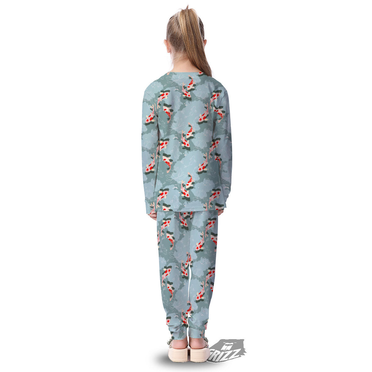 Fish Koi Print Pattern Kid's Pajamas-grizzshop