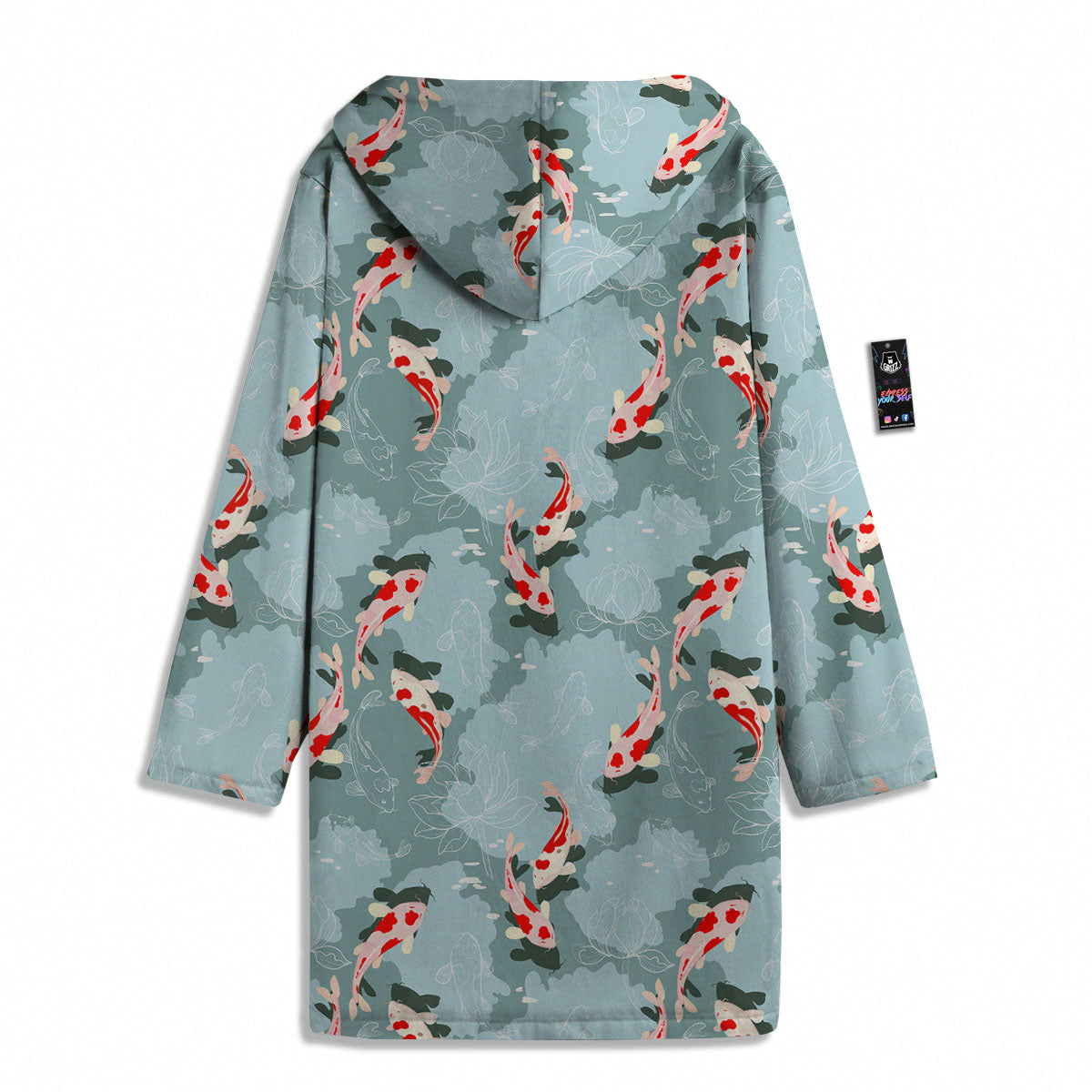 Fish Koi Print Pattern Men's Windbreaker Jacket-grizzshop