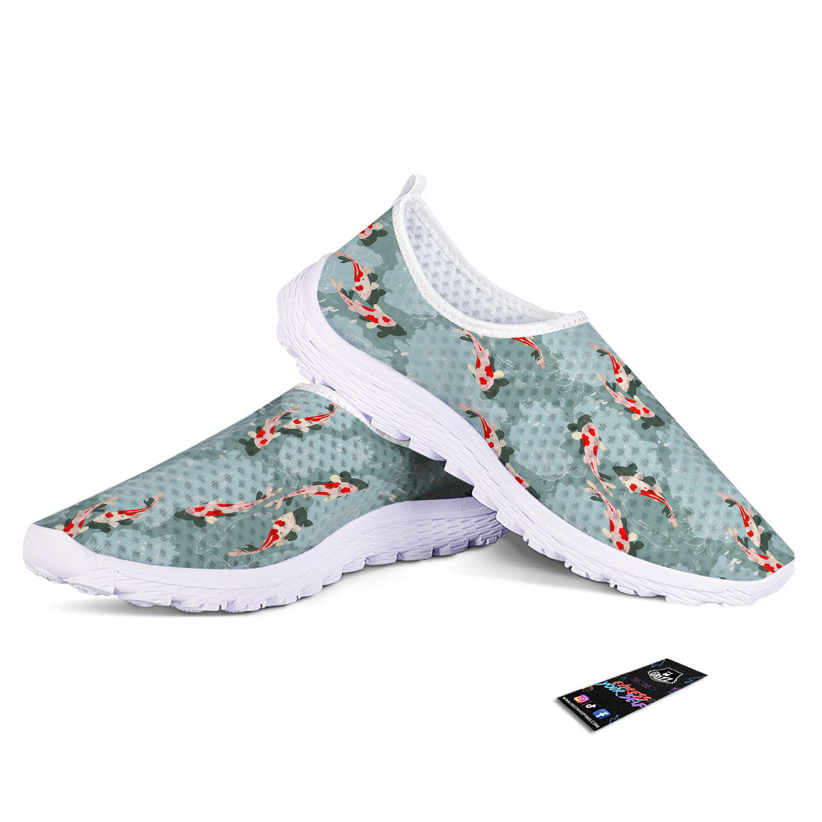 Fish Koi Print Pattern Nurse Shoes-grizzshop