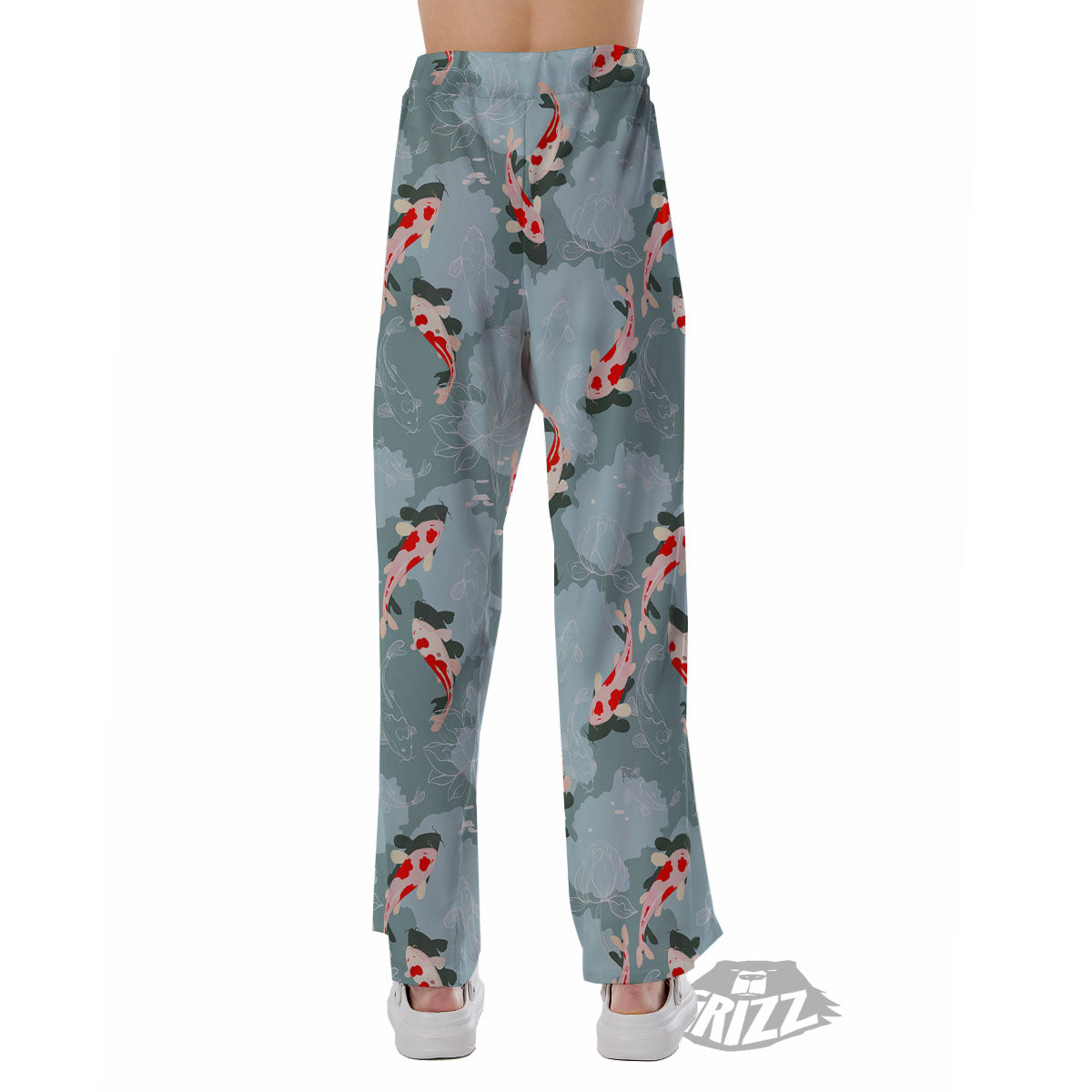 Fish Koi Print Pattern Pajama Pants-grizzshop