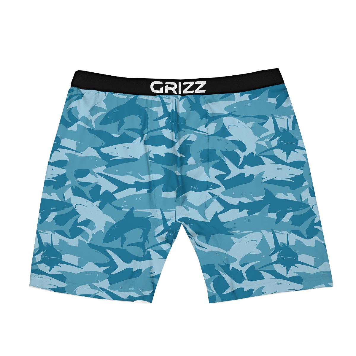 Fish Shark Print Pattern Boxer Briefs-grizzshop