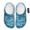 Fish Shark Print Pattern Clog-grizzshop