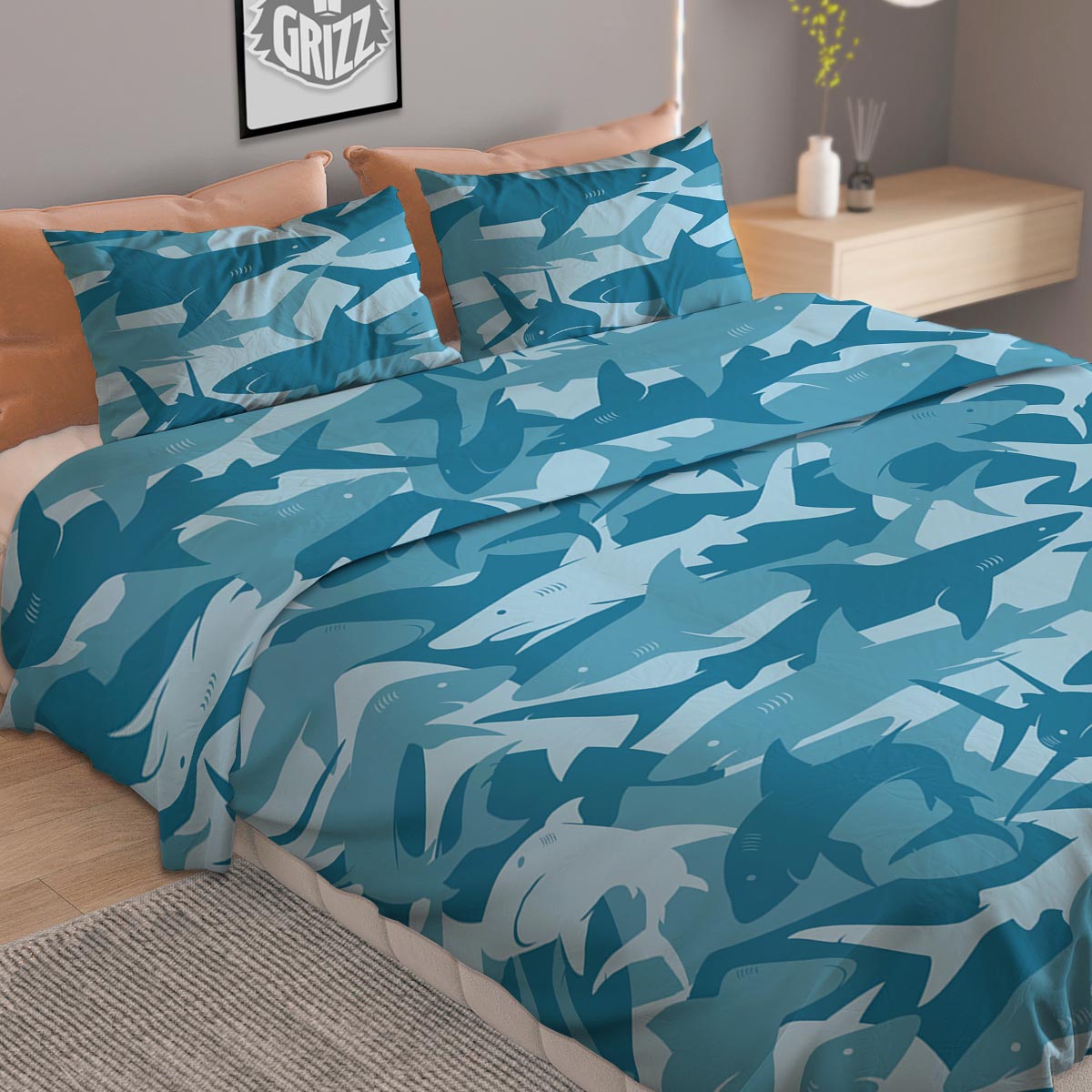 Ethnic Vintage Print Pattern Duvet Cover Bedding Set