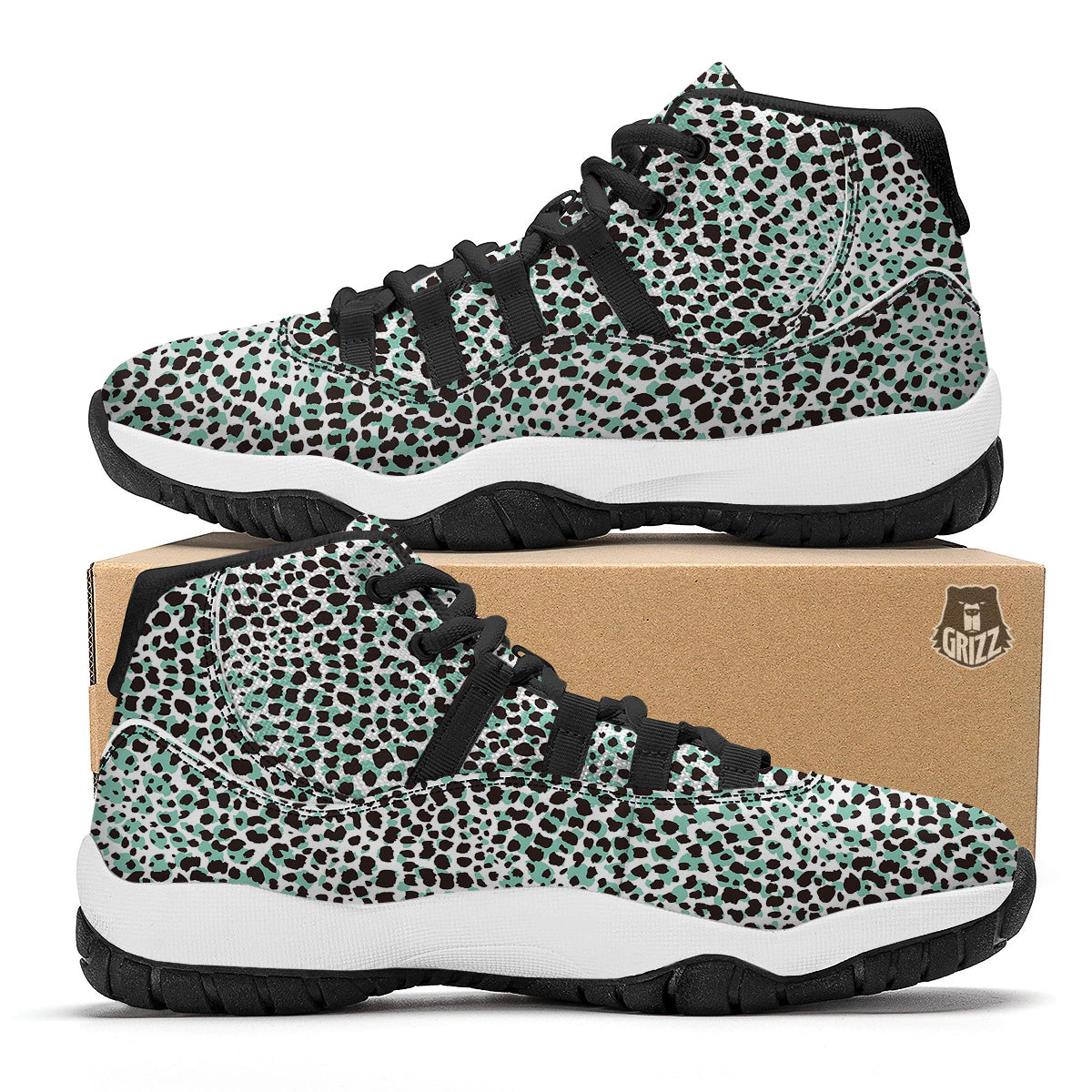 Fish Skeleton Print Pattern Black Bball Shoes-grizzshop