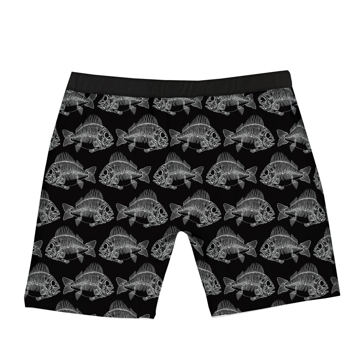 Fish Skeleton Print Pattern Boxer Briefs-grizzshop