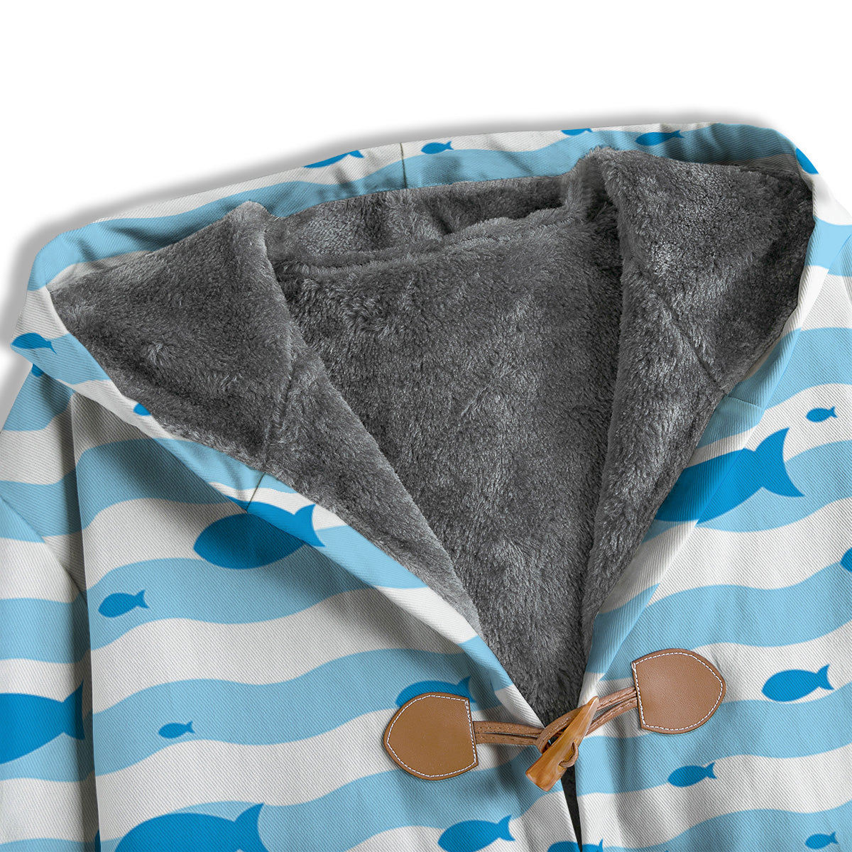 Fish Swimming In Blue Sea Print Pattern Men's Windbreaker Jacket-grizzshop