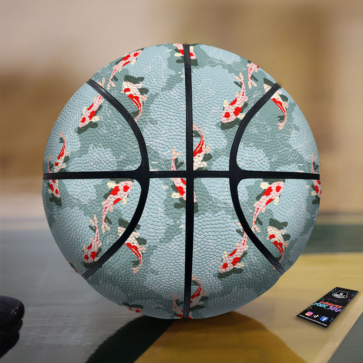 Fish Koi Print Pattern Basketball