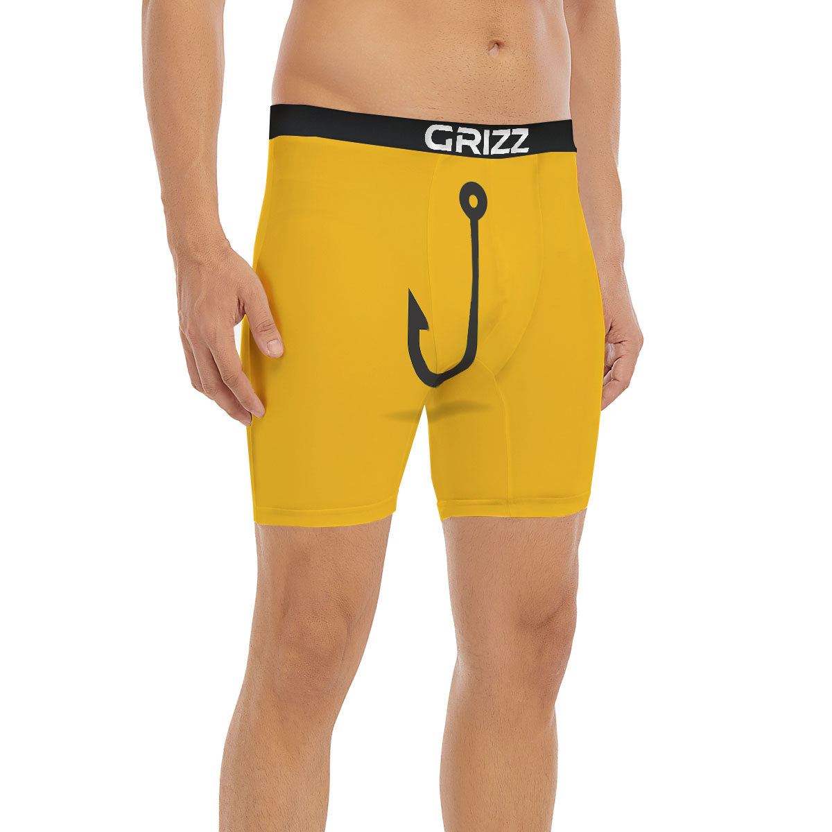 Fishing Hooks Print Boxer Briefs-grizzshop
