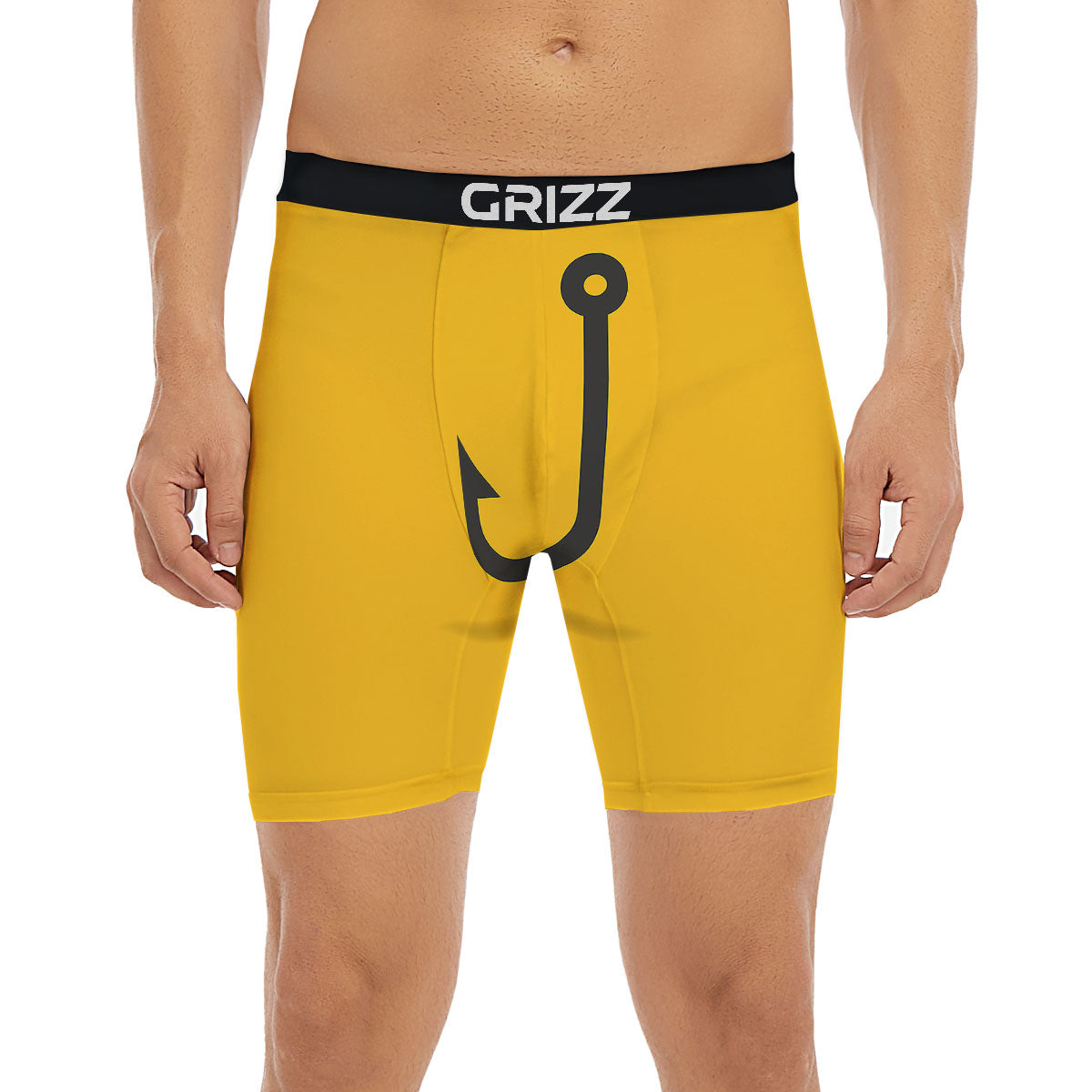 Fishing Hooks Print Boxer Briefs-grizzshop