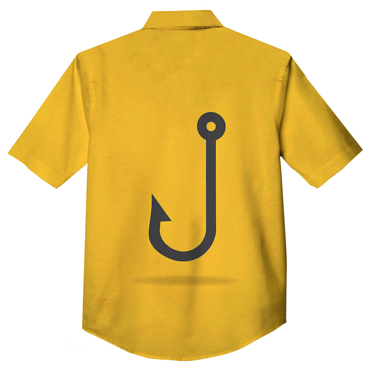 Fishing Hooks Print Button Up Shirt-grizzshop